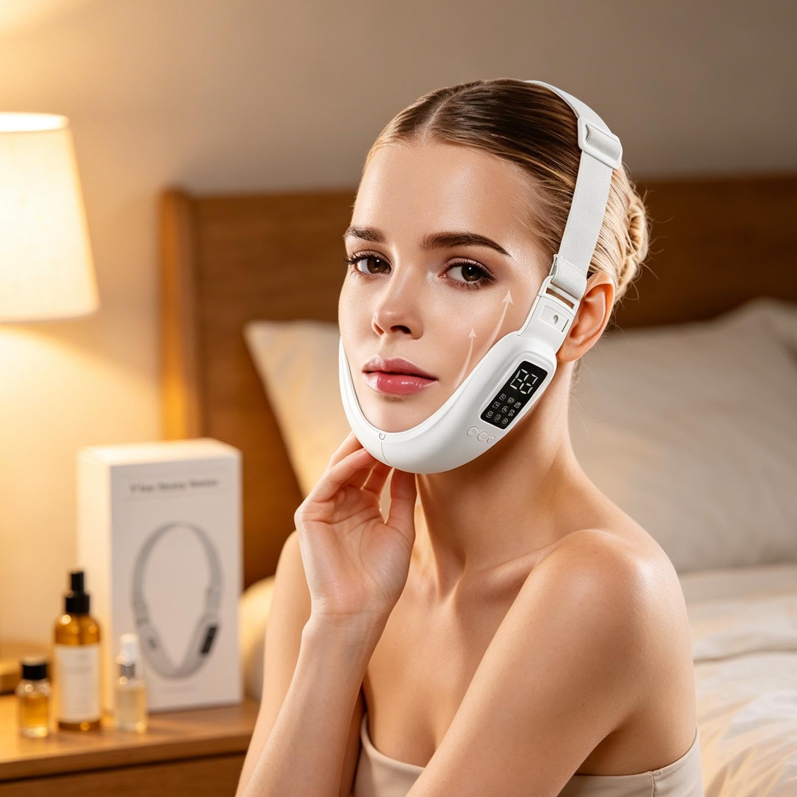 V Face Lifting Gerät - 8 Modi Elektrisches Gesichtsmassagegerät mit 15 Stufen