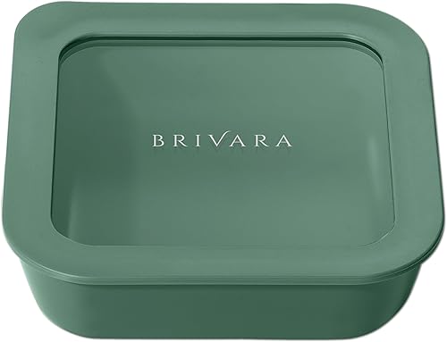 Miniatura 47 de Recipiente de almacenamiento de alimentos de vidrio con recubrimiento cerámico | Sin PTFE, PFOA, PFAS y BPA | Recipiente reutilizable no tóxico para