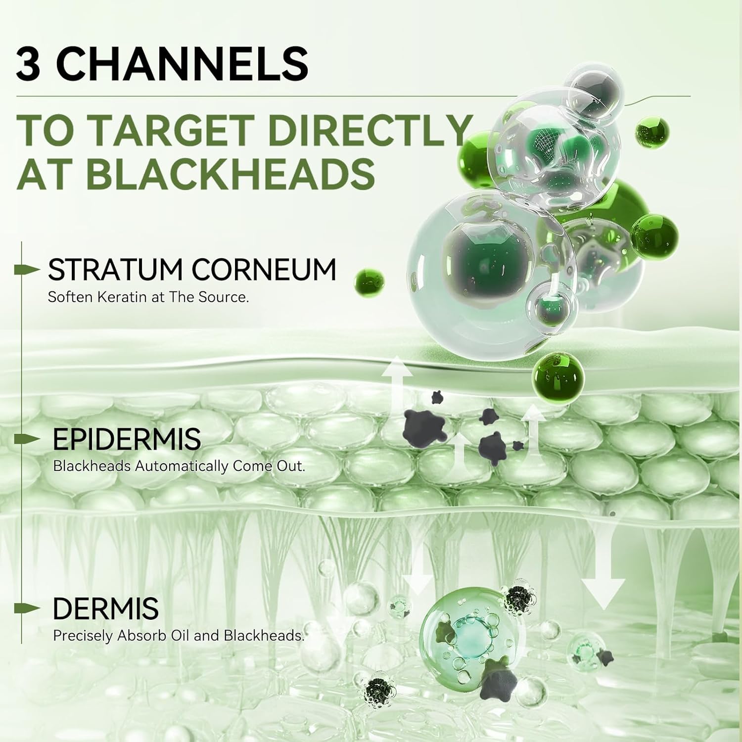 LANBENA Upgraded 2.0 Bamboo Charcoal Blackhead Remover Mask - 60 Nose Strips, Peel off & Purify Pores, Deep Cleanse for All Skin Types - Image 6