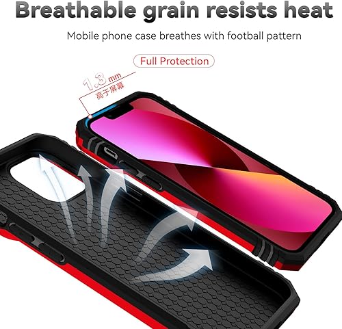 Miniatura 9 de Funda para iPhone 13 Pro Max con cubierta para lente de cámara, protector de pantalla HD, protección contra caídas de grado militar, soporte de