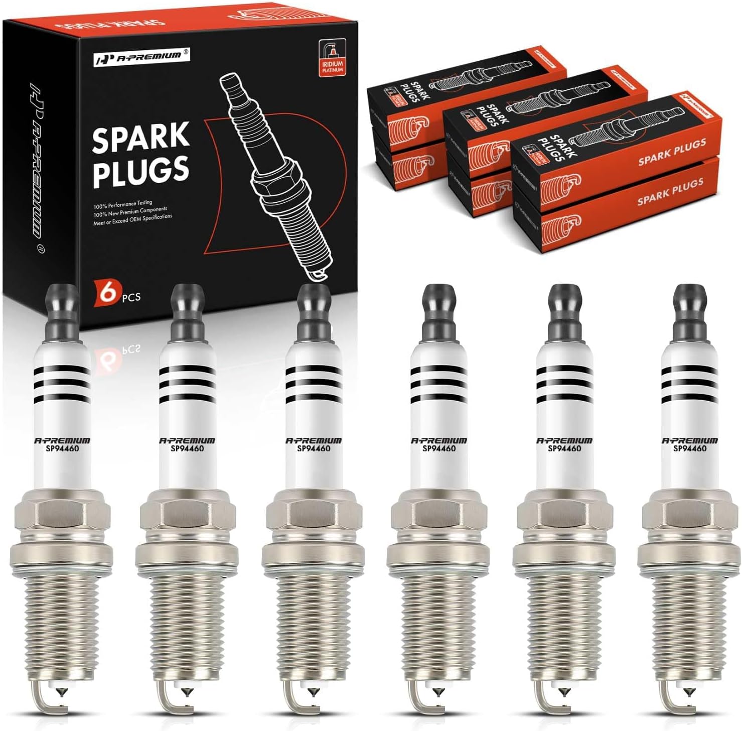 APremium Iridium Platinum Spark Plugs Compatible with Audi Q5 20132017, Q7, A6
