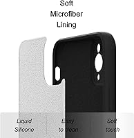 Vista 5 de Funda para Samsung Galaxy S22 Ultra, funda delgada de silicona líquida, a prueba de golpes, funda delgada para Samsung Galaxy S22 Ultra, funda