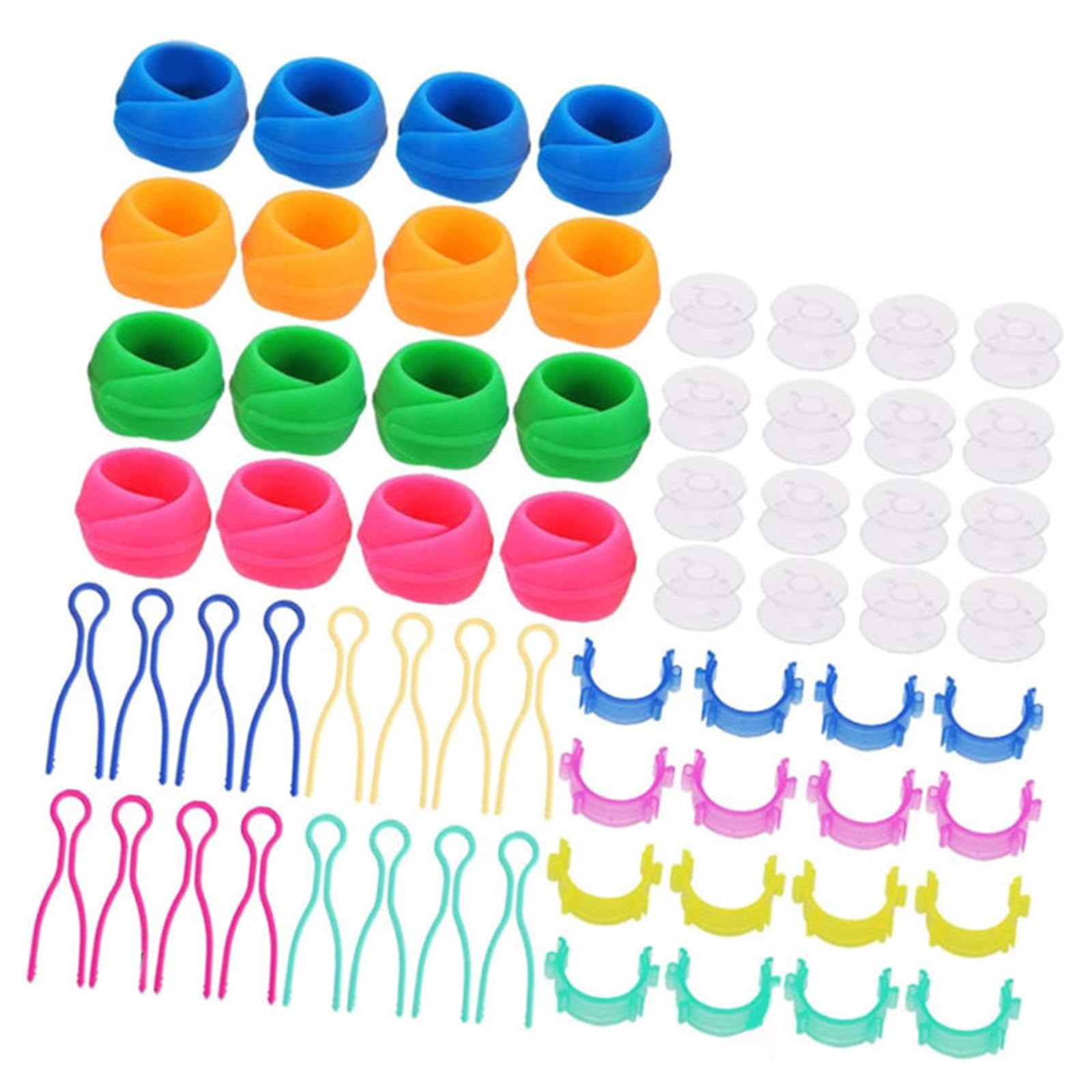 Xjdzineq Thread Spool Holder Clip Anti Slip Thread Spools Clamps Bobbin Organiser for Hand Quilting Sewing Project Sewing Clip Set