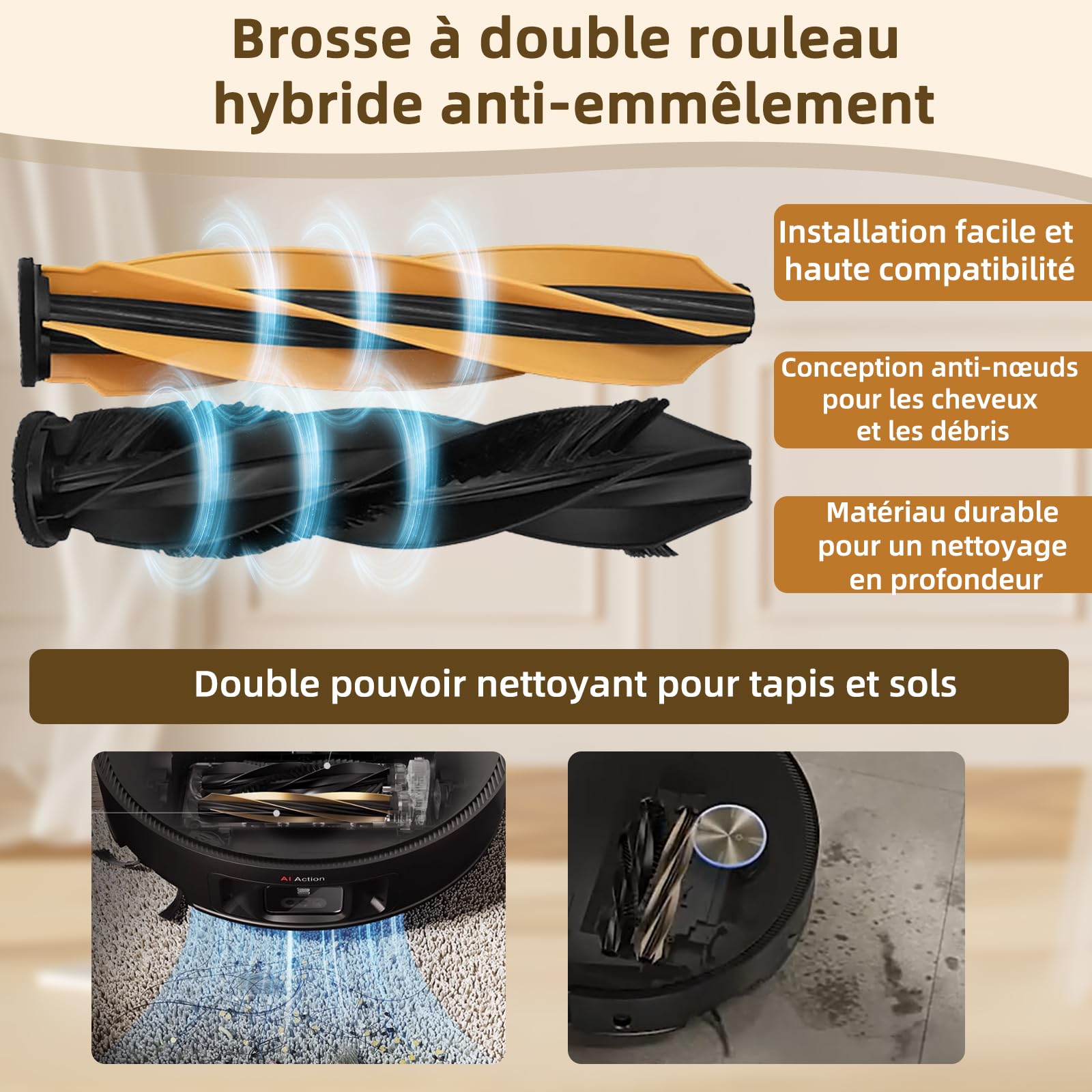 L40s L50s Pro Ultra Accessoires pour Dreame X50 Ultra Complete/L40s Pro Ultra/L50s Pro Ultra/L50 Pro Ultra/L50 Ultra/X50 Master/Mova V50 Ultra Complete 29 Pièces Sacs à Poussière Charbon Actif