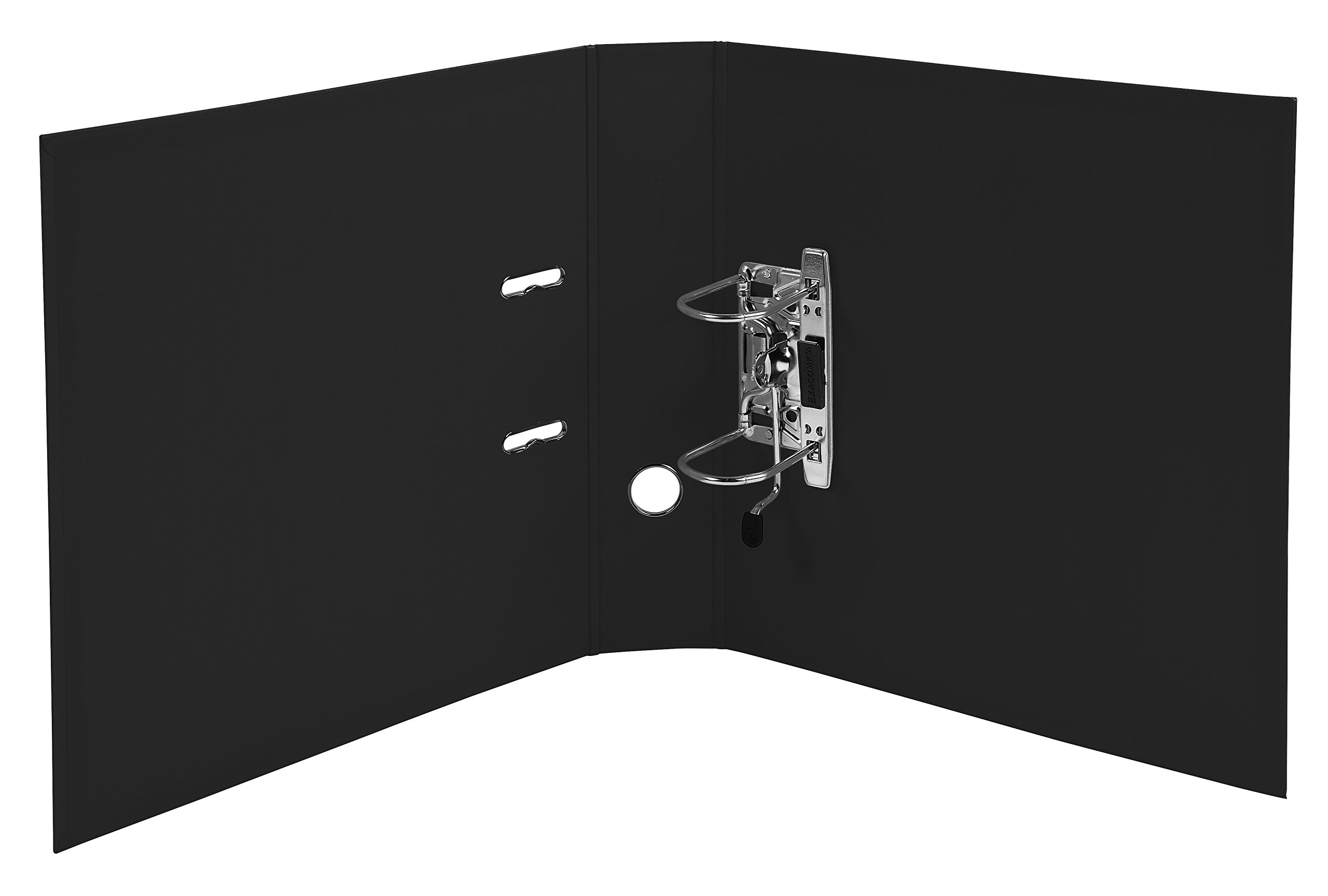 Exacompta - Ref. 58741E – Karton mit 50 Aktenordnern A4 Export – flach verpackt – Rücken 70 mm – Mechanik 75 mm – Außenmaße: 32 x 29 x 7 cm – Format A4 – Farbe: Schwarz
