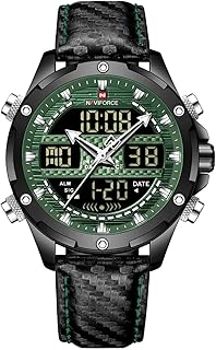 Naviforce 9194 – Elegant Men's Watch with Black/Green/Black