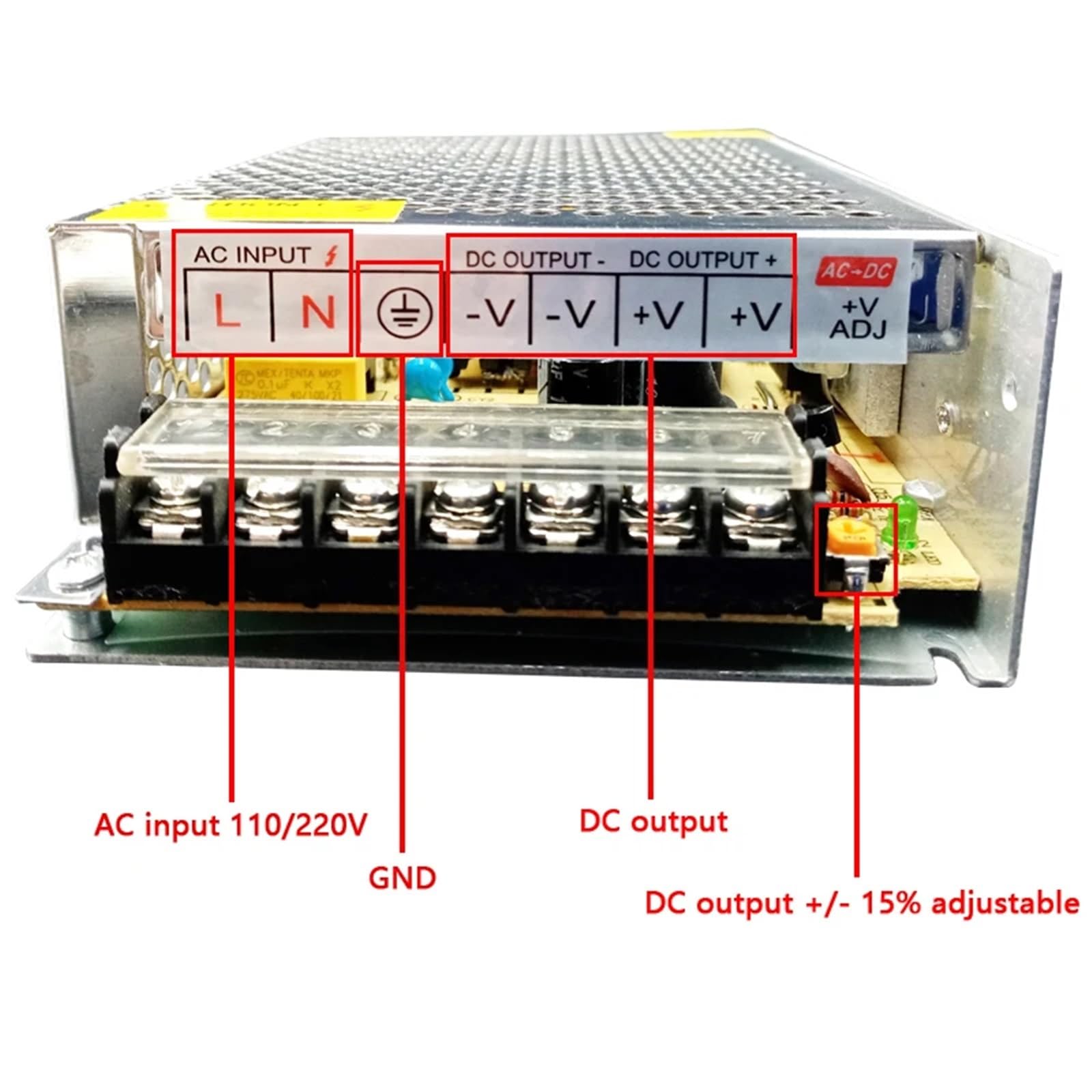 1 szt. DC 5 V 2 A 3 A 4 A 5 A 6 A 8 A 10 A 15 A 20 A 30 A 40 A 60 A 70 A AC 220 V do DC 5 V zasilacz LED 5 V V sterownik LED (5 V 6 A 30 W)