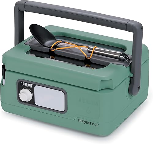 Miniatura 3 de Presto 06016 Nomad Traveling - Olla de cocción lenta de 6 cuartos de galón, tapa de bloqueo, pizarra de borrado en seco, color verde