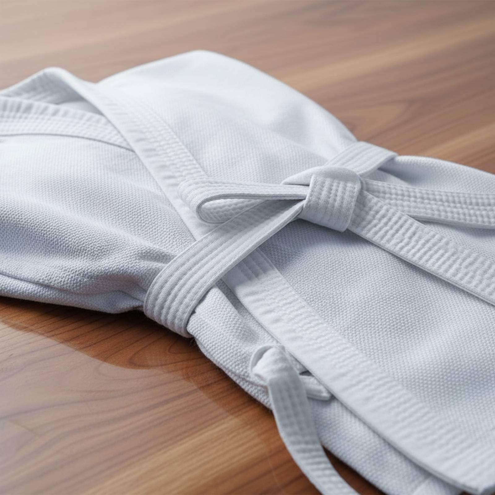 Uniforme da Arti Marziali Kimono Karate Taekwondo Dobok Completo con Collo Taglio Ergonomico Misto Poliestere Cotone Resistente All’usura Adatto