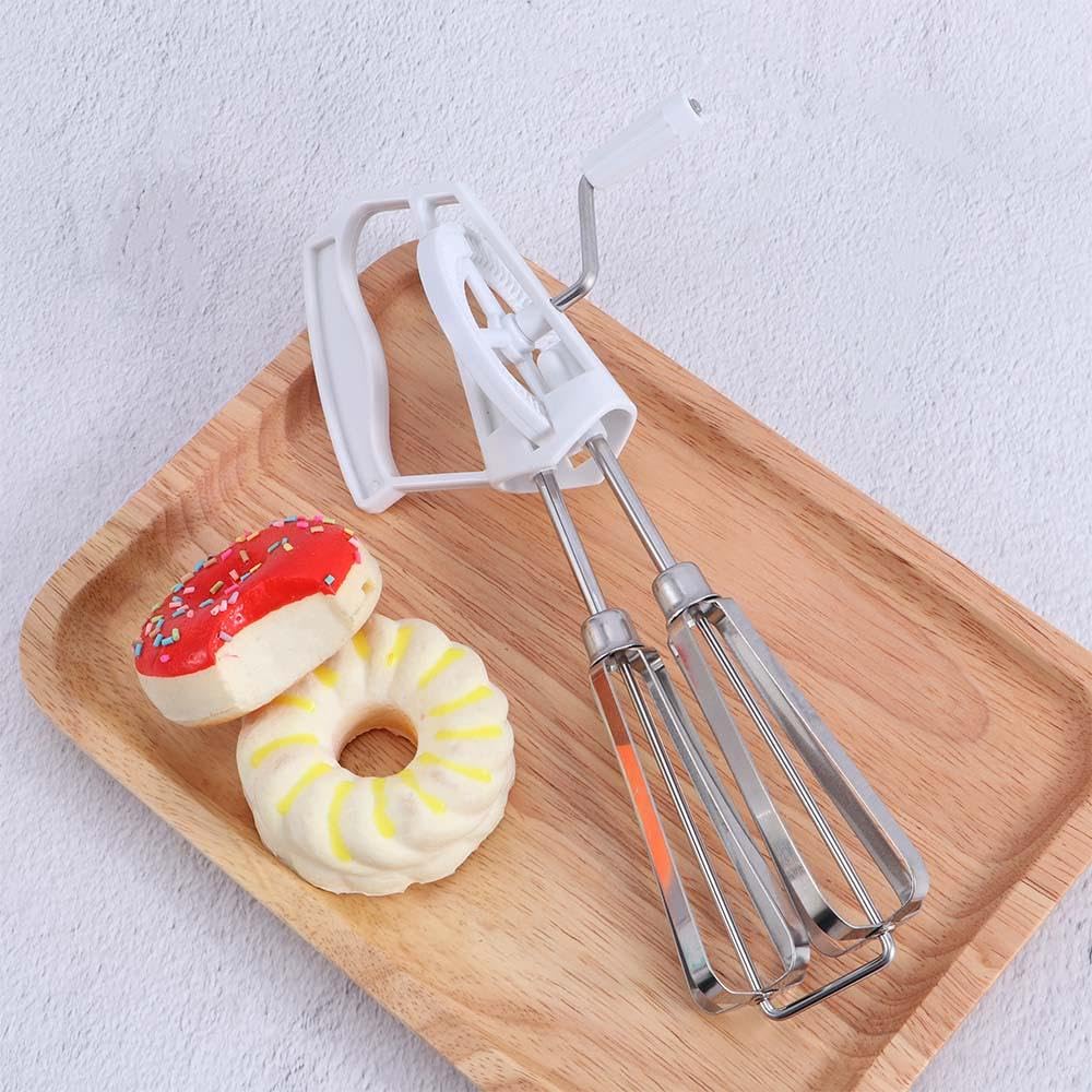 Frusta manuale rotante, frusta per uova, frusta manuale in acciaio inox, frullatore per uova frullatore strumento di cottura da cucina