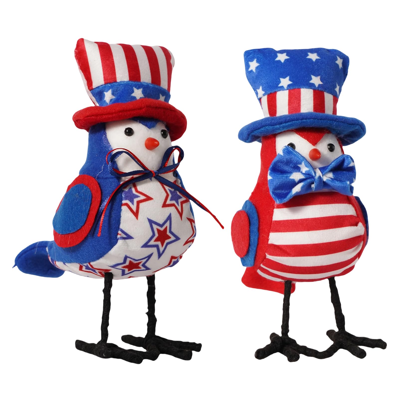 Kalttoy A Of 2 Bird Plush Decoration For Various Holidays Celebration Event Independence Day Ornament Fabric Figurines