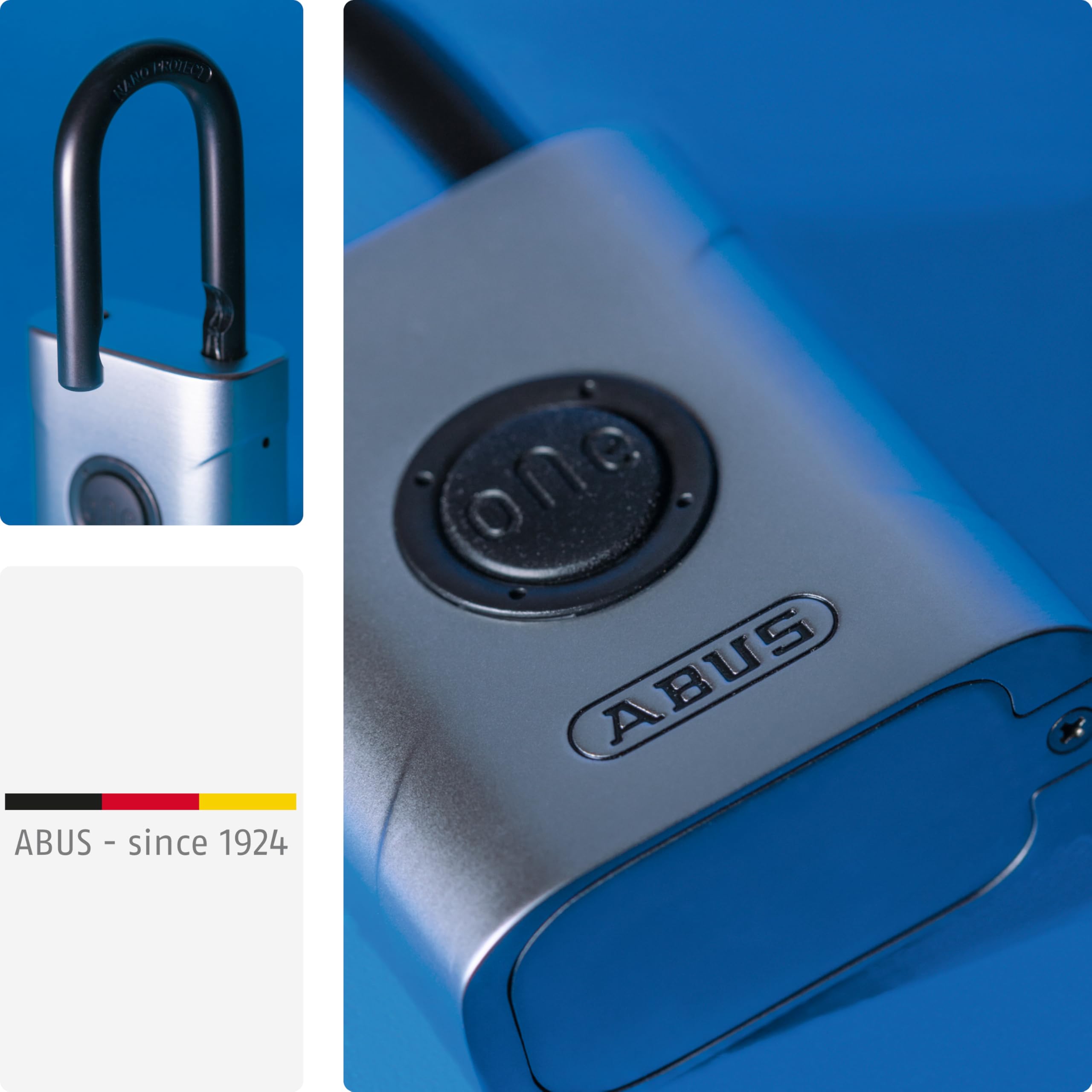 ABUS Serrure Connectée EVEROX One - Bluetooth, sans Clé, 30-40/30-40 mm | Protection anti-perçage, bouton extérieur, clé intérieure, installation flexible intérieure/extérieure, compatible app