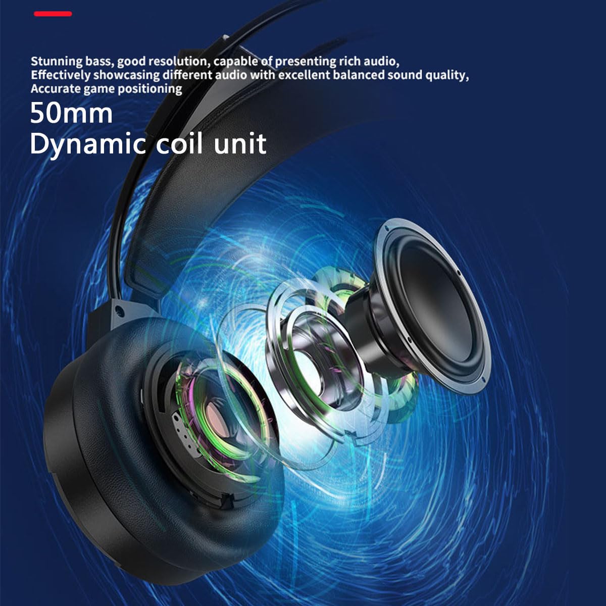 Cuffie da gioco con microfono, graziose cuffie RGB cablate con microfono a cancellazione del rumore, auricolari over-ear con orecchie da gatto per giocatori/PC/streamer/cosplay (nero)