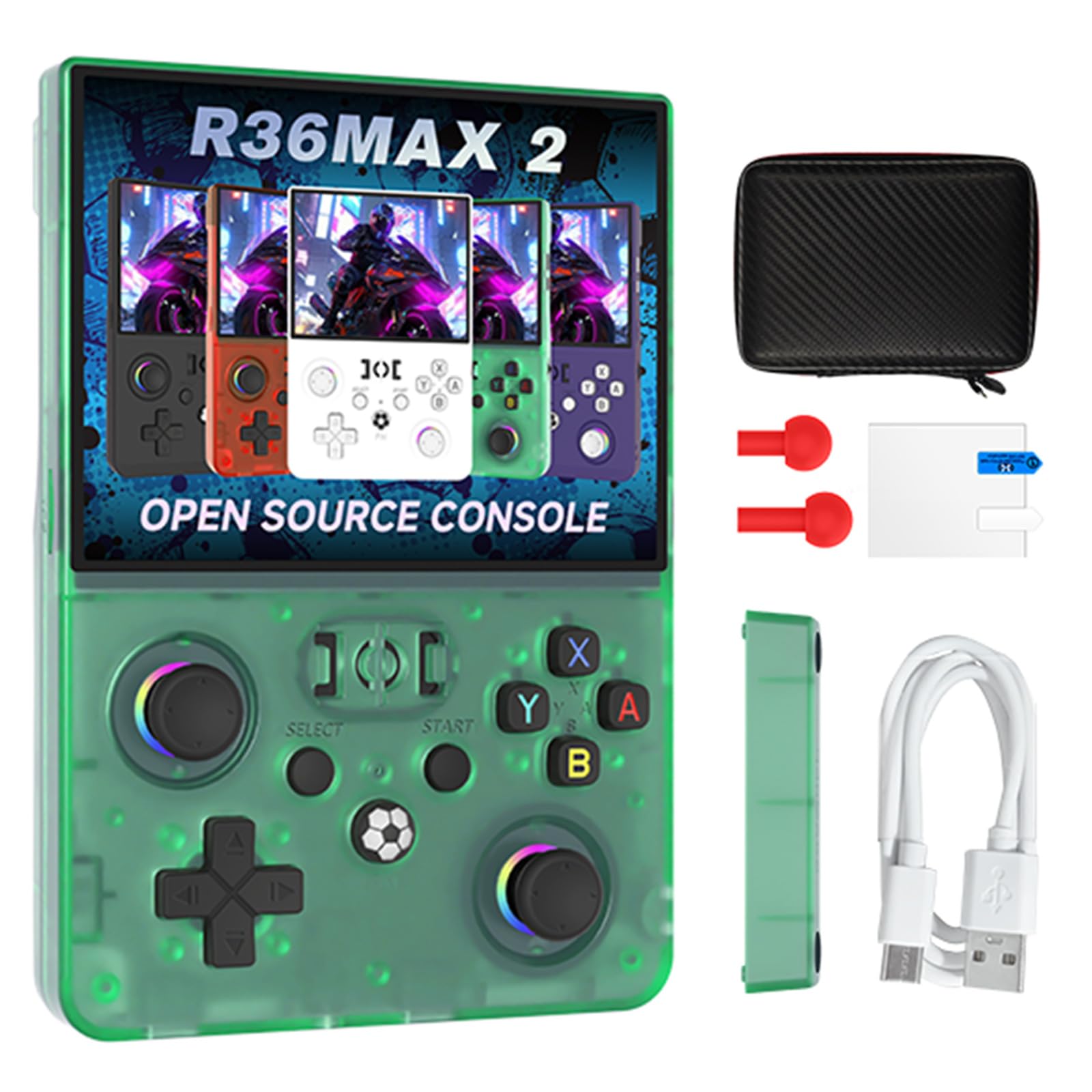 Console video retrò portatile con schermo IPS HD da 4,5 pollici Console di gioco retrò Batteria integrata da 4000 mAh Regali per papà marito