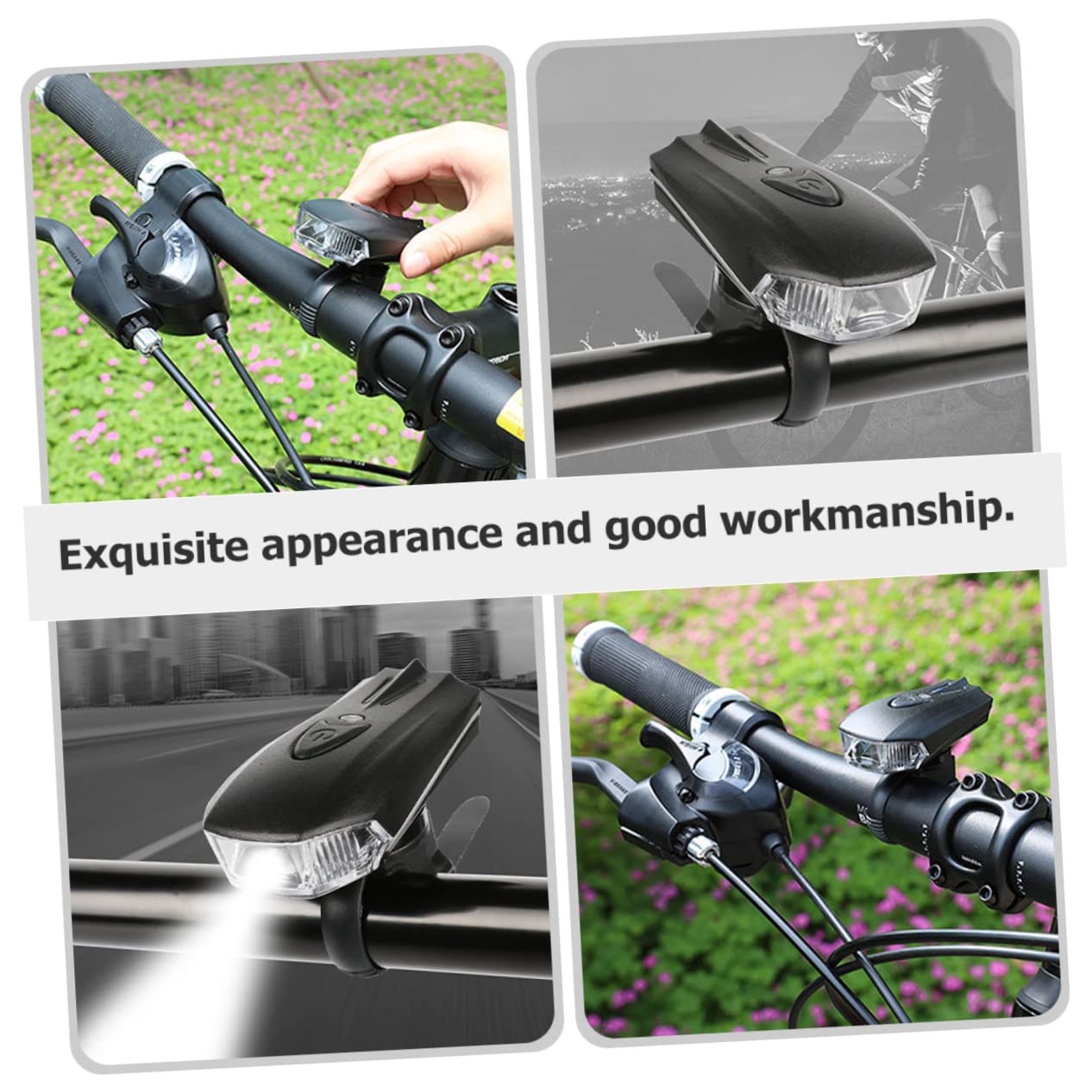 Toyvian Luces Bicicleta USB Recargables Delantera y Trasera Impermeables Accesorios Esenciales