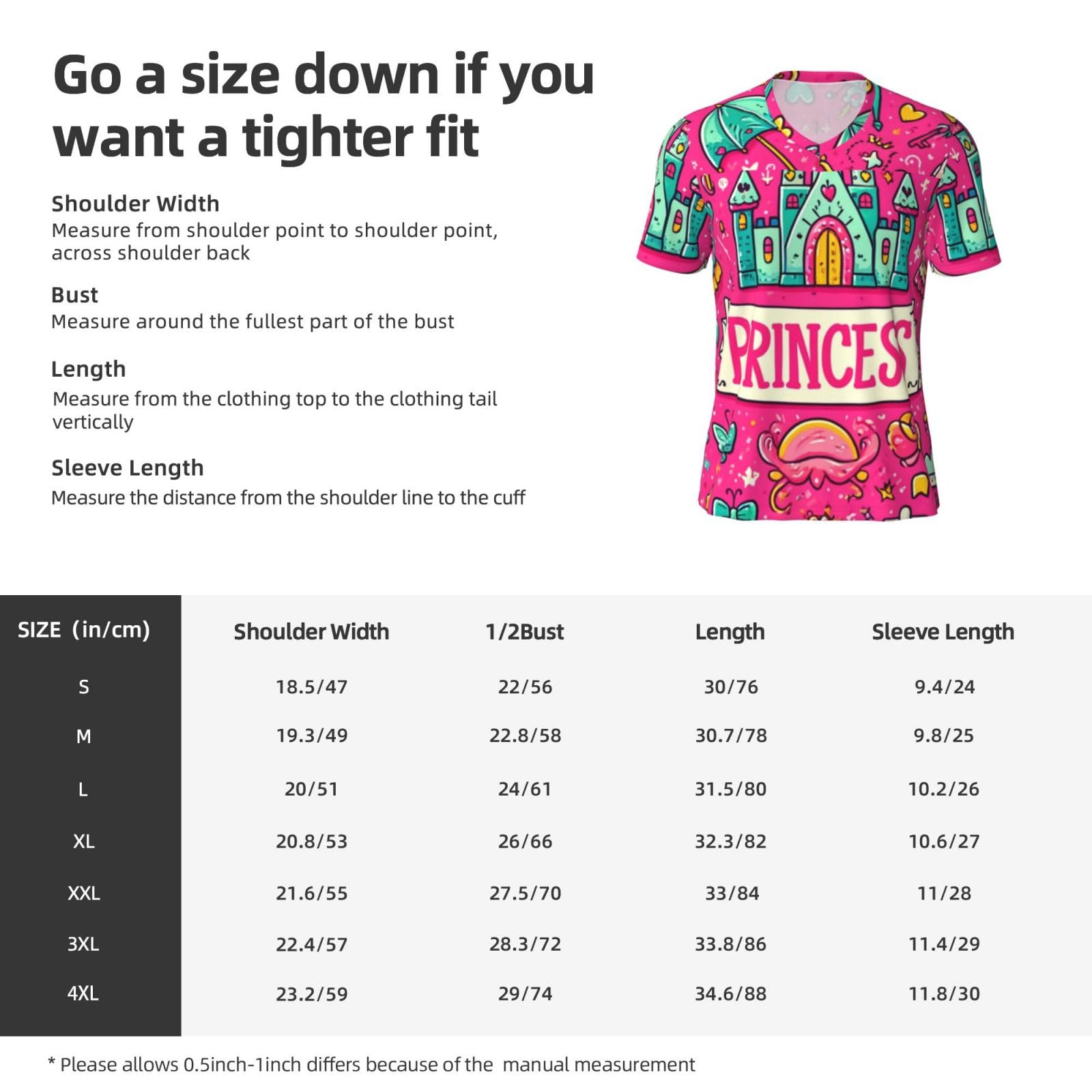 Stylish Athletic Sports Jersey Funny-Princess-Castle-Crown Men's Rugby Jersey Xx-Large Black