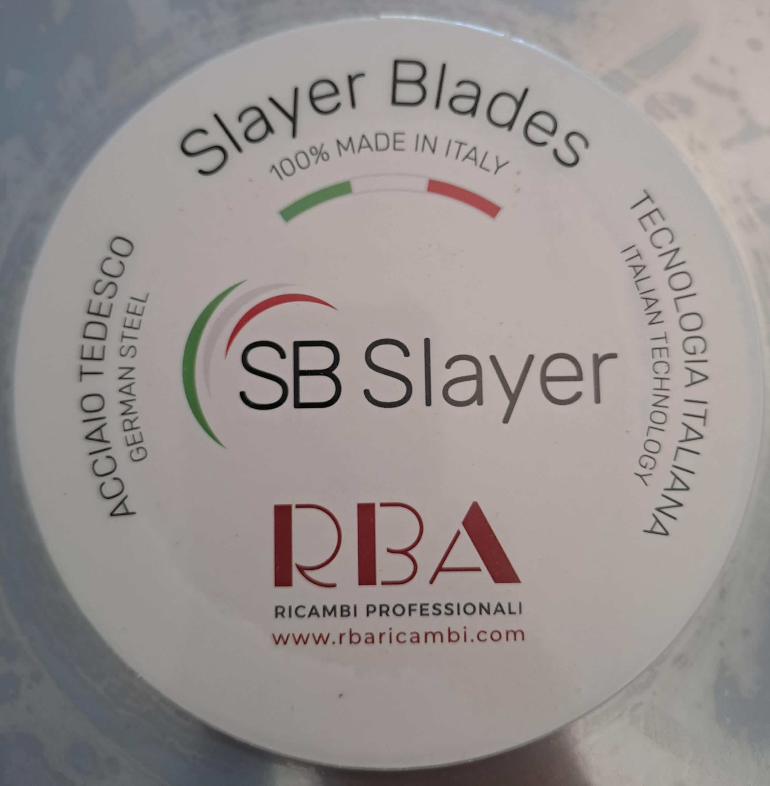 Lama per Affettatrice Professionale Ø 220 mm – SB Slayer CM.22 – Acciaio Tedesco, Tecnologia Italiana – RBA Ricambi