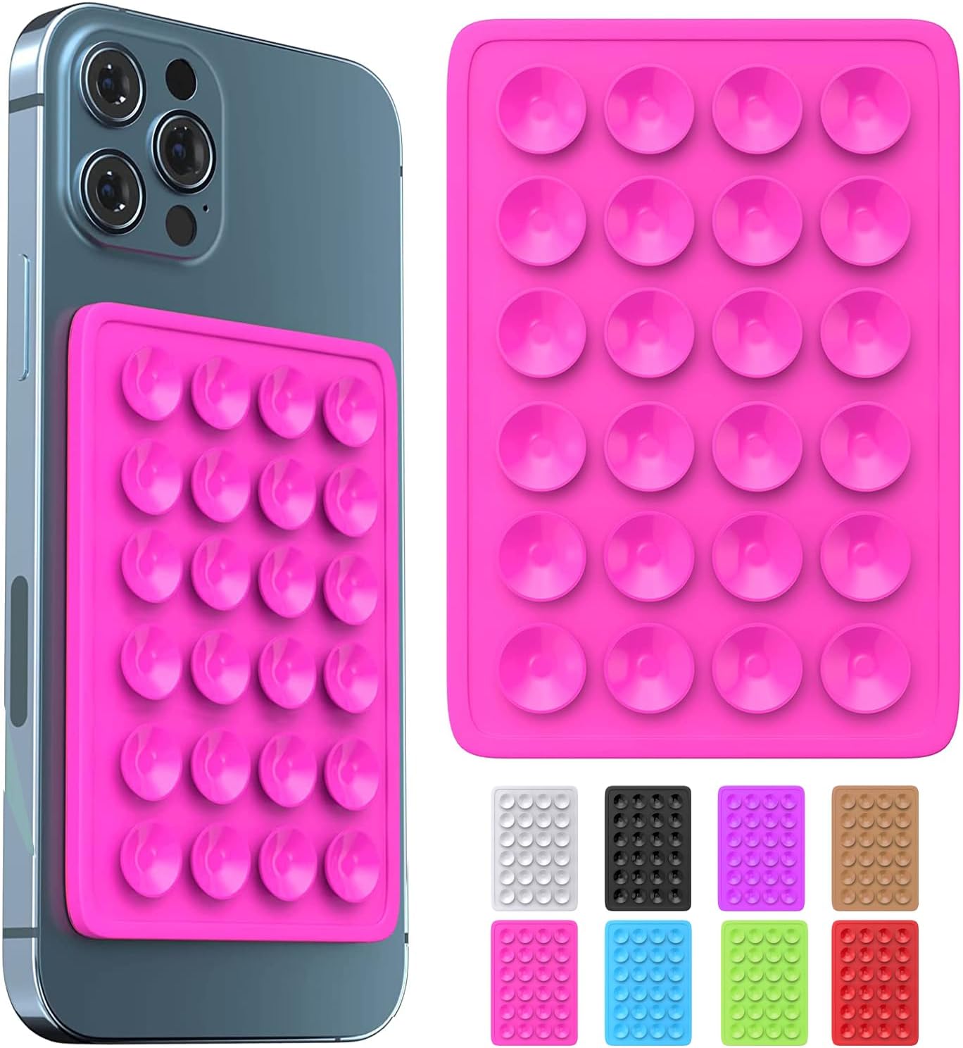 Suction Phone Case Mount, Sillicon Adhesive Phone Accessory