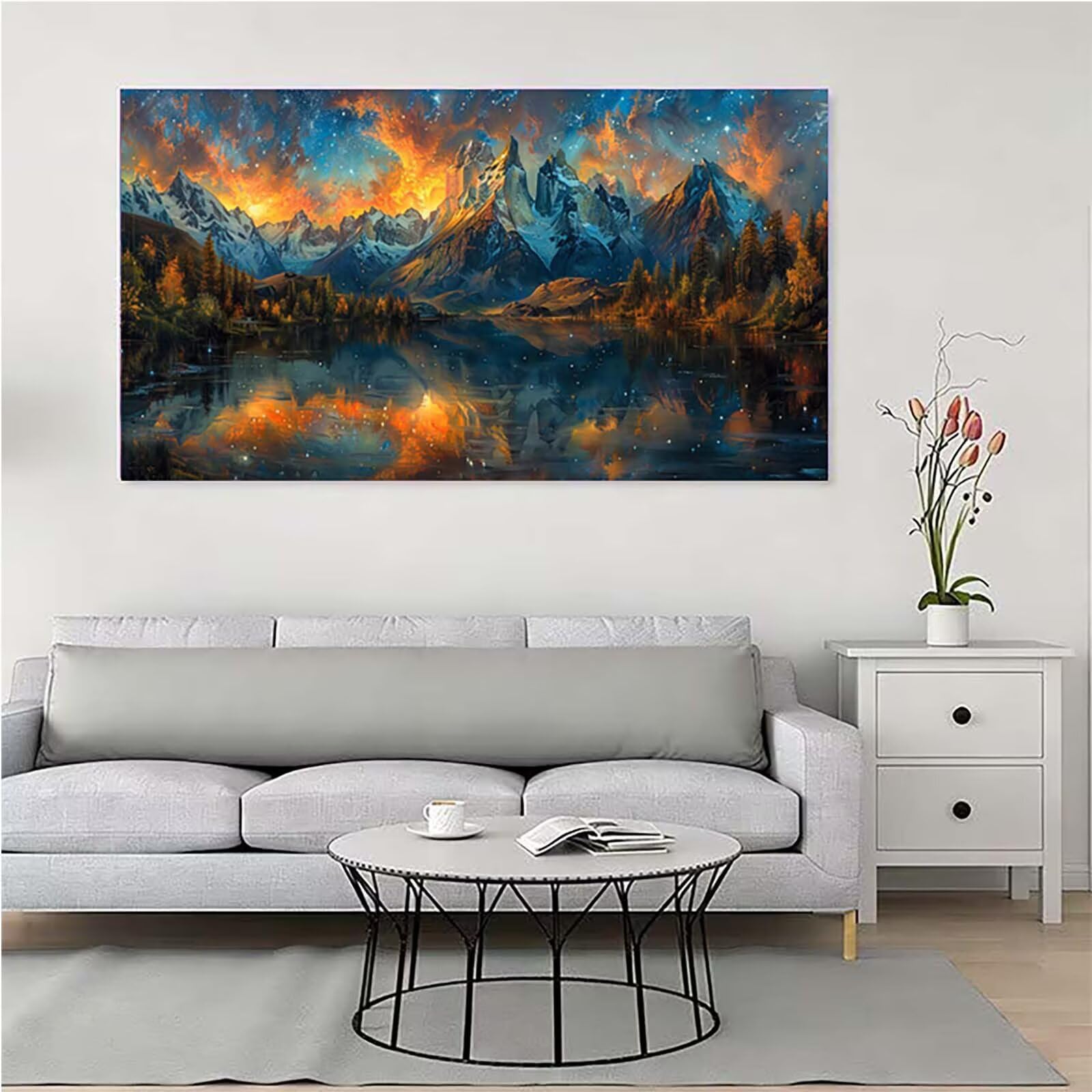 Montagna Diamond Painting Grandi Dimensioni 50x100cm, Diamond Painting R-42
