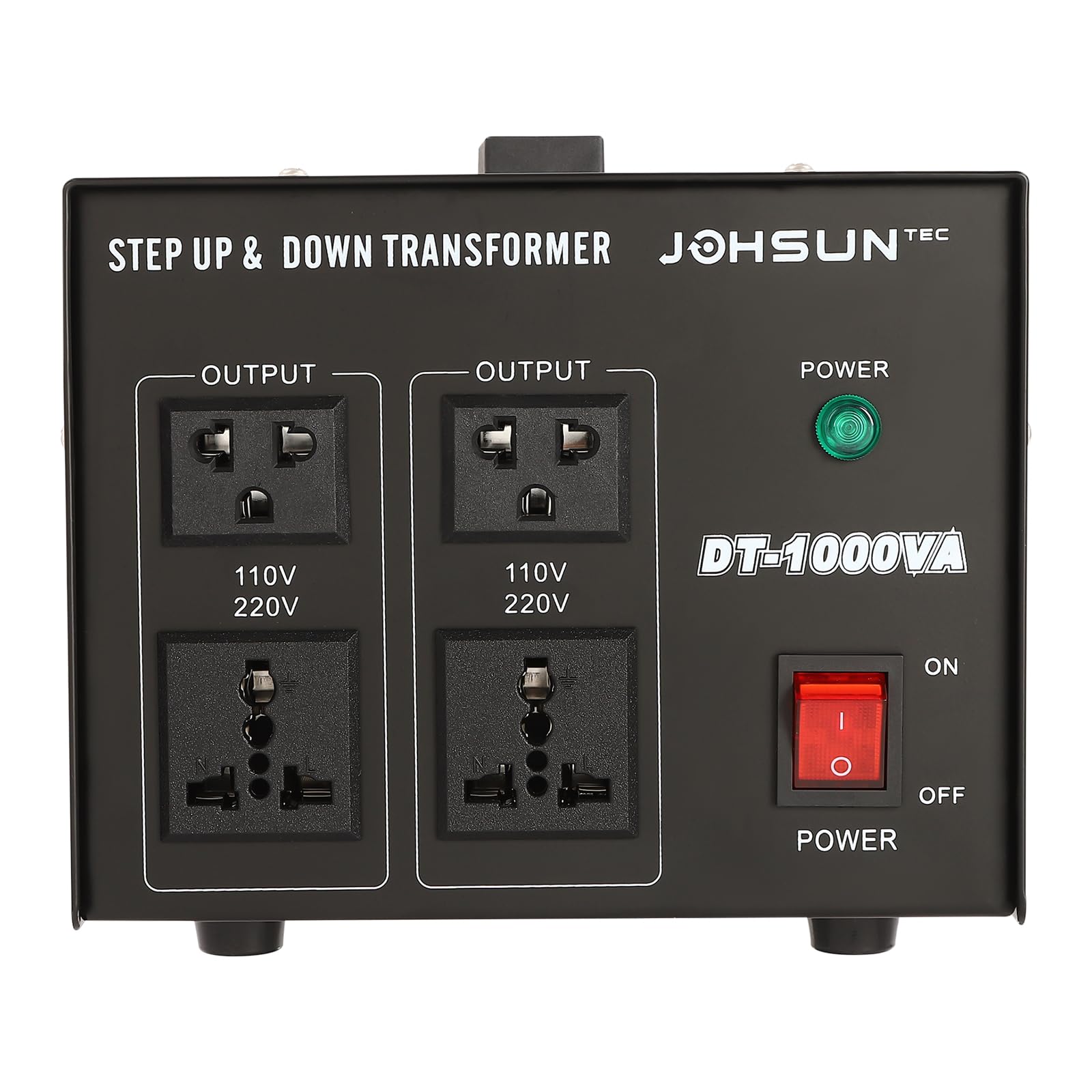 Trasformatore di tensione, 110 V, 220 V, adattatore da viaggio per tutti i dispositivi elettronici ed elettrici (1000 W)