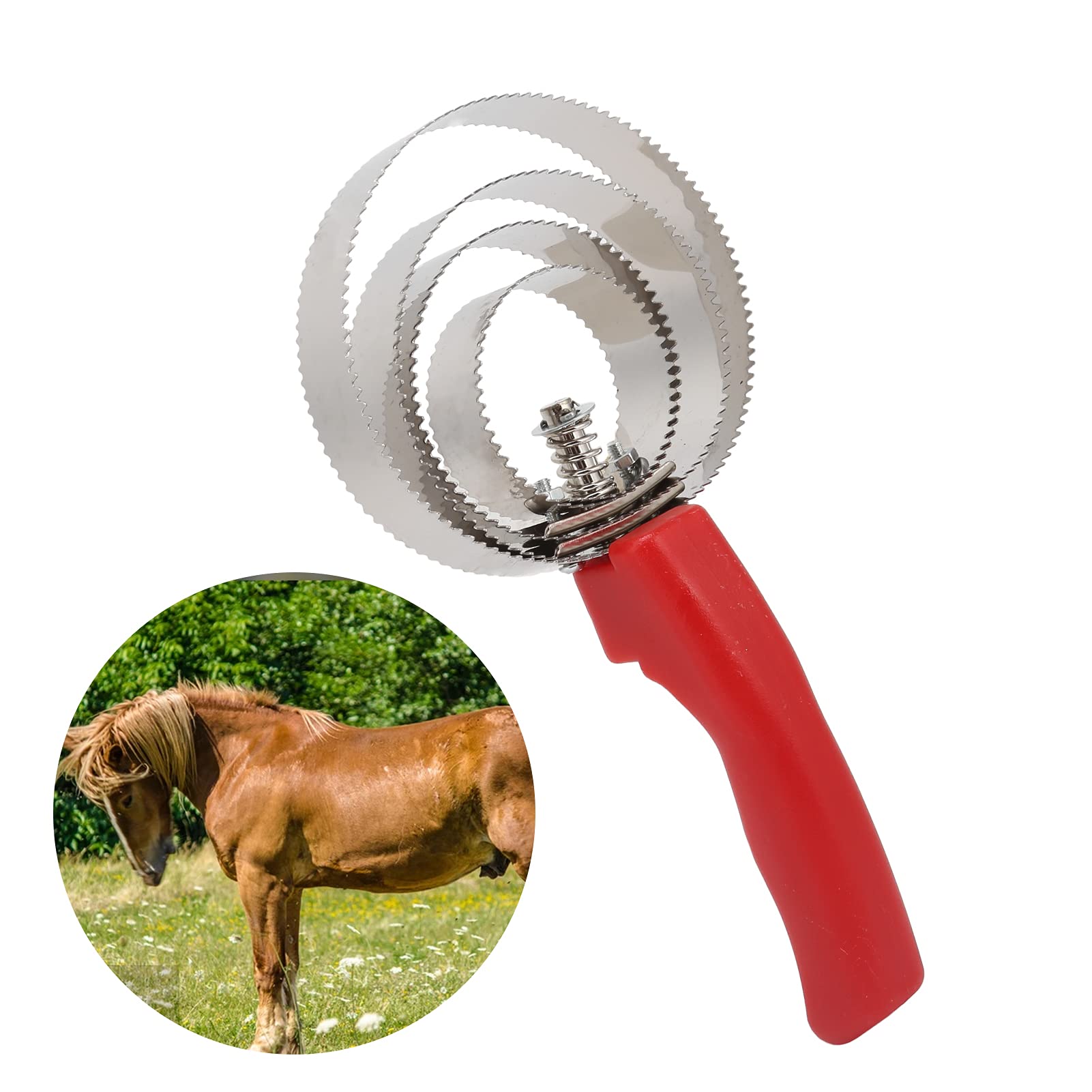 Étrilles Métal Pour Cheval - Lot De 3, Noir, Acier Robuste - Pour Enlever Poils Morts Et Boue