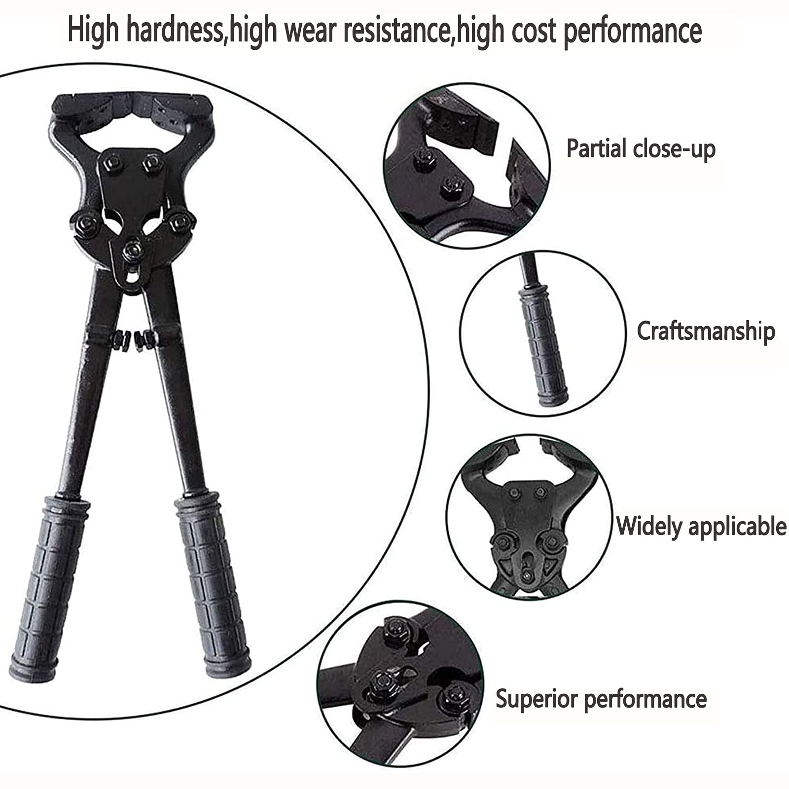 Alicates Profesionales De Metal para Cascos De Caballo,Suministros estables de Acero Herramienta de Limpieza Alicates de Anillo de Bloqueo para Reparar pezuñas duras de Animales Grandes y medianos