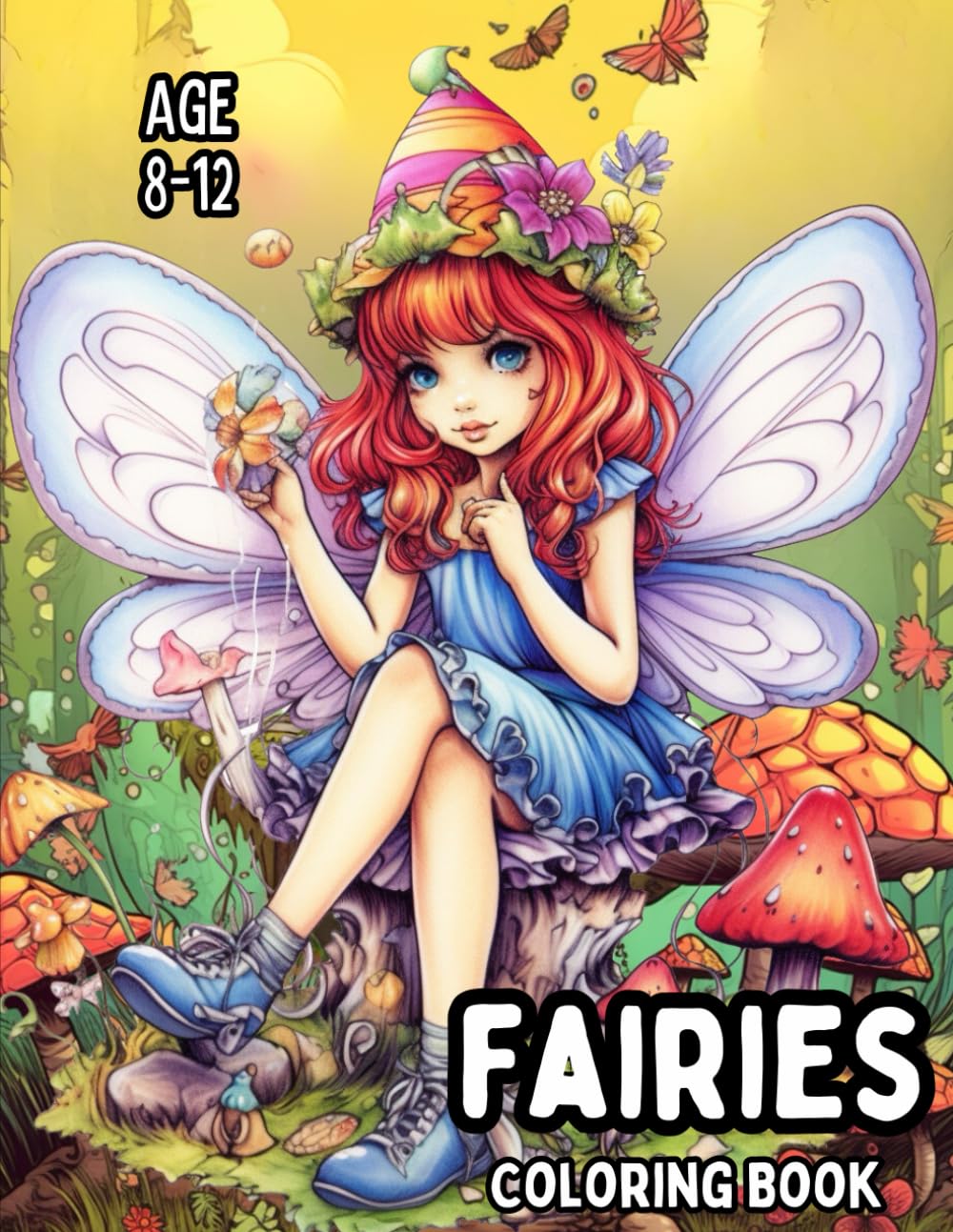 Fairies: Coloring Book for Kids Ages 8-12: Enchanting Fairy Illustrations for Creative Kids — Spark Imagination, Relax, Unleash Your Inner Artist, and Practice Mindfulness!