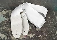 Vista 5 de Couch LA CORREA DE GUITARRA ORIGINAL DE CINTURÓN DE SEGURIDAD RECICLADO Fabricada en EE.UU. Correas de Guitarra (Todo Blanco)