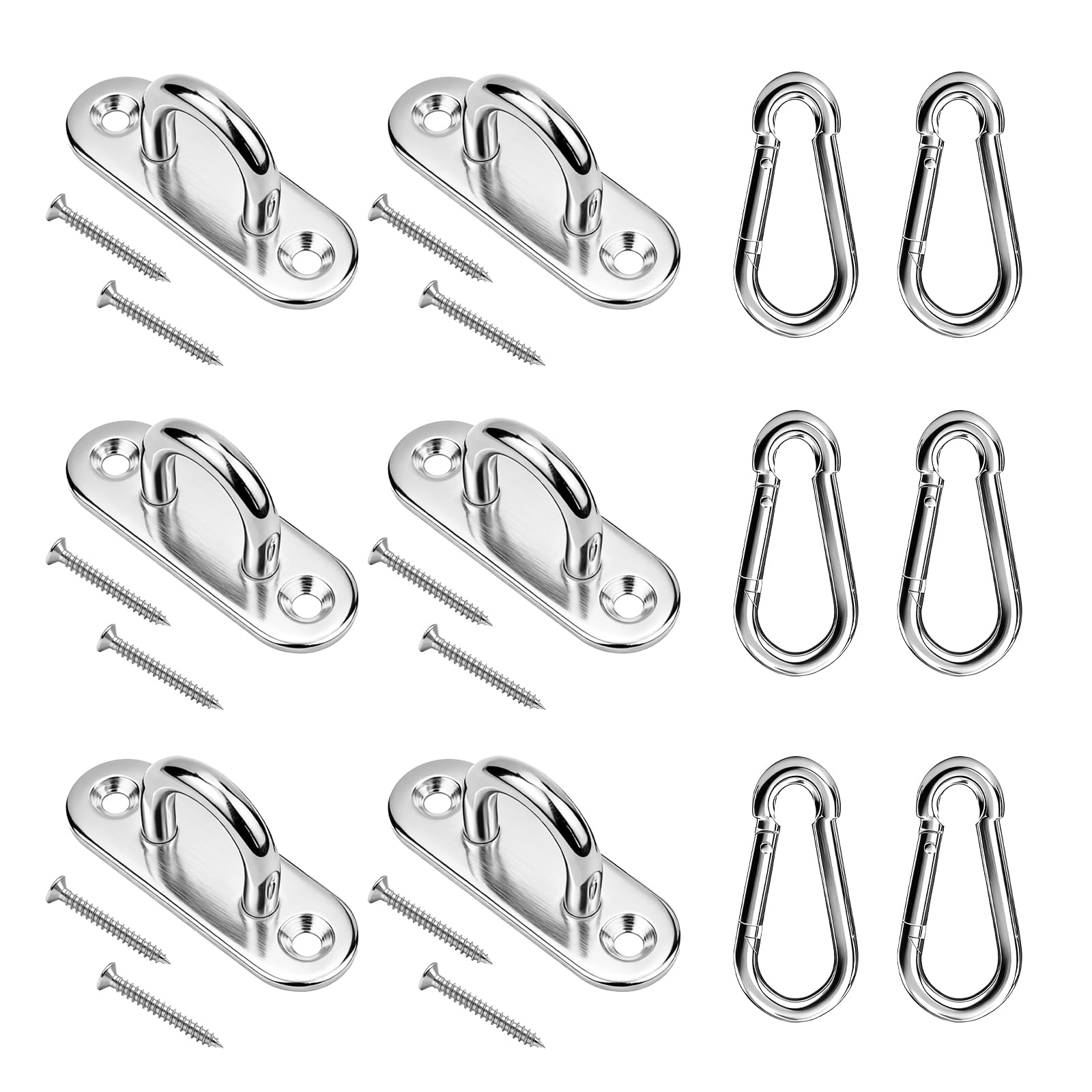 Stainless Steel Pad Eye Hooks - Heavy Duty & Rust-Proof -1