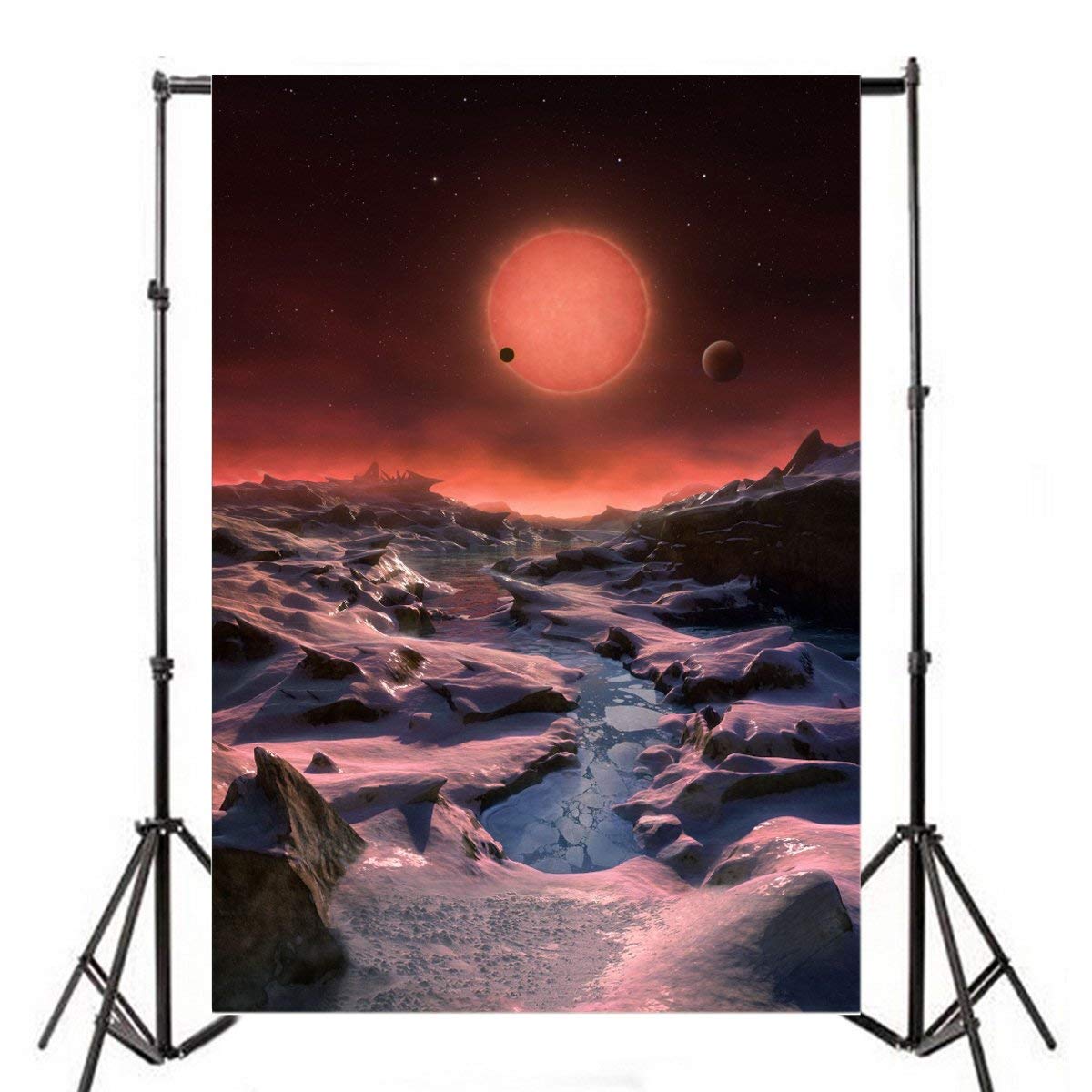 Yeele 6x8ft Alien Planet Desolate Background for Photography Viyl Exploration Universe Galaxy Planetary Mars Photo Backdrops Baby Girls Portraits Video Photo Shoot Studio Props