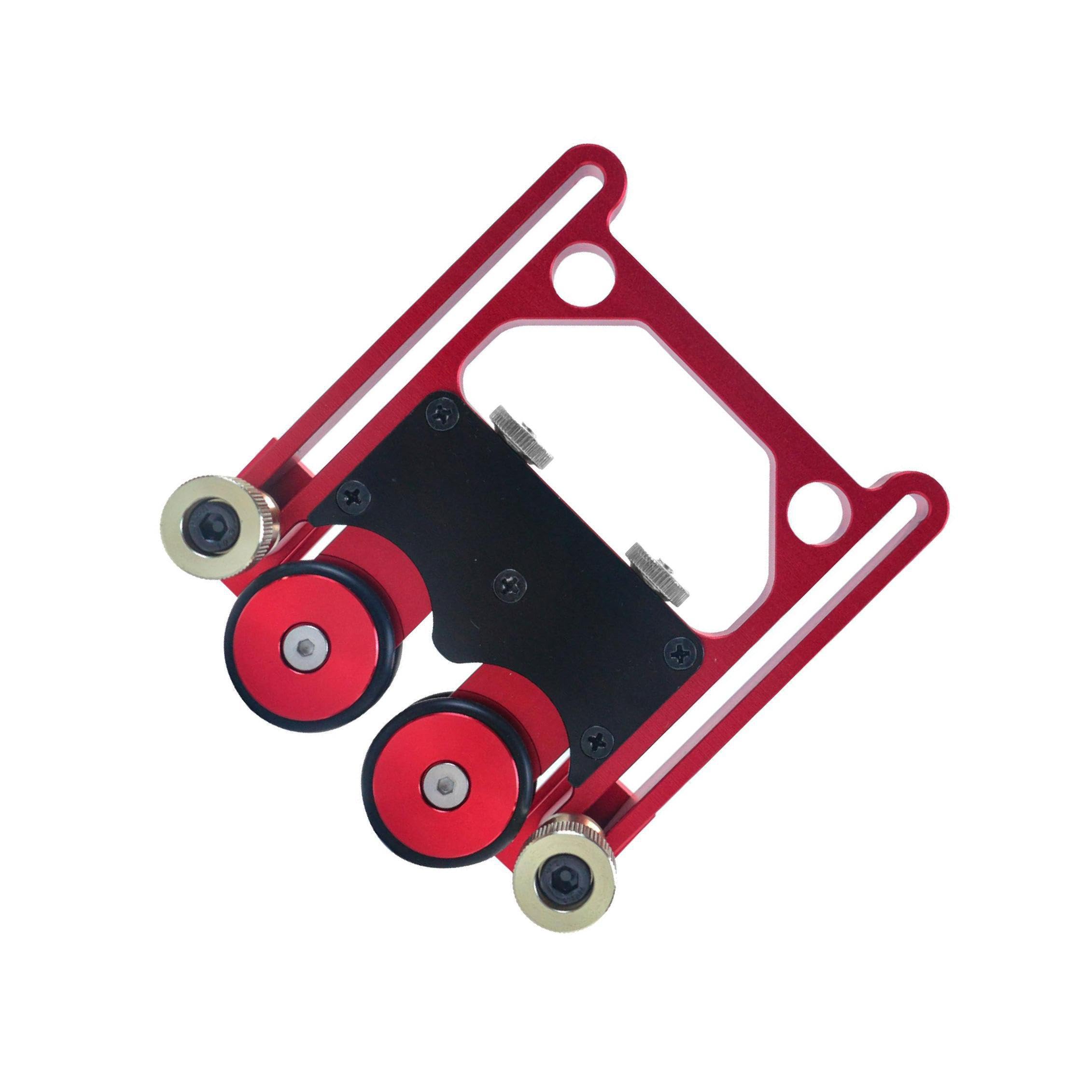 Pixzcsa Woodworking Stock Roller Table Saw Feeding Guide Durable Easy Installation Double Wheel Bearing Wear Resistant Table Saw Feeder Tablesaw Router Band