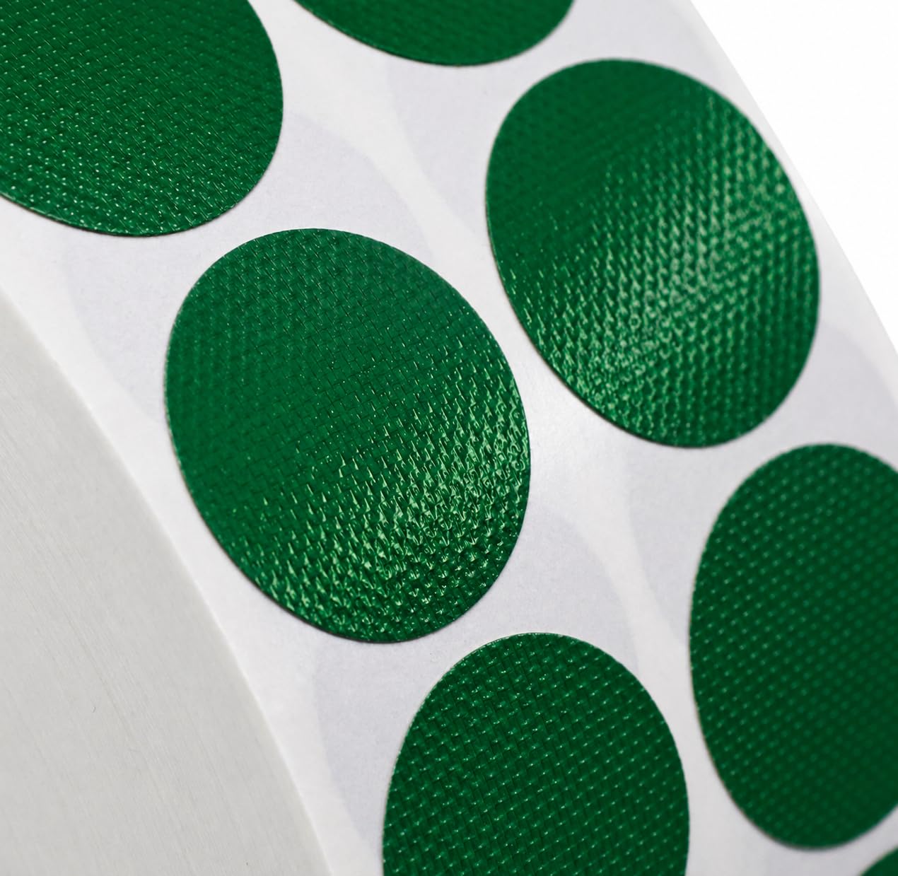 Gewebeklebepunkte | PE-beschichtete Markierungspunkte | beschreibbar | Klebepunkte aus Geweband | Verschlusspunkte 30mm (4000, Grün)