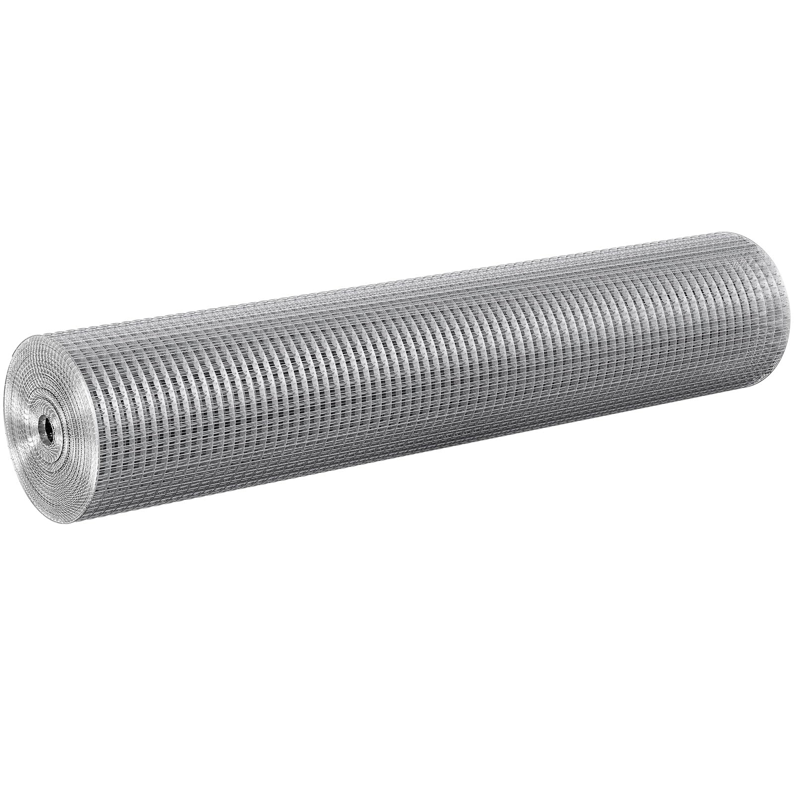 VEVOR Grillage métallique soudé, 915 mm x 15,24 m, rouleau treillis métallique galvanisé à chaud maillage 12,7 x 12,7 mm clôture en fil de poule calibre 19 pour cages à lapins, jardin, petits rongeurs