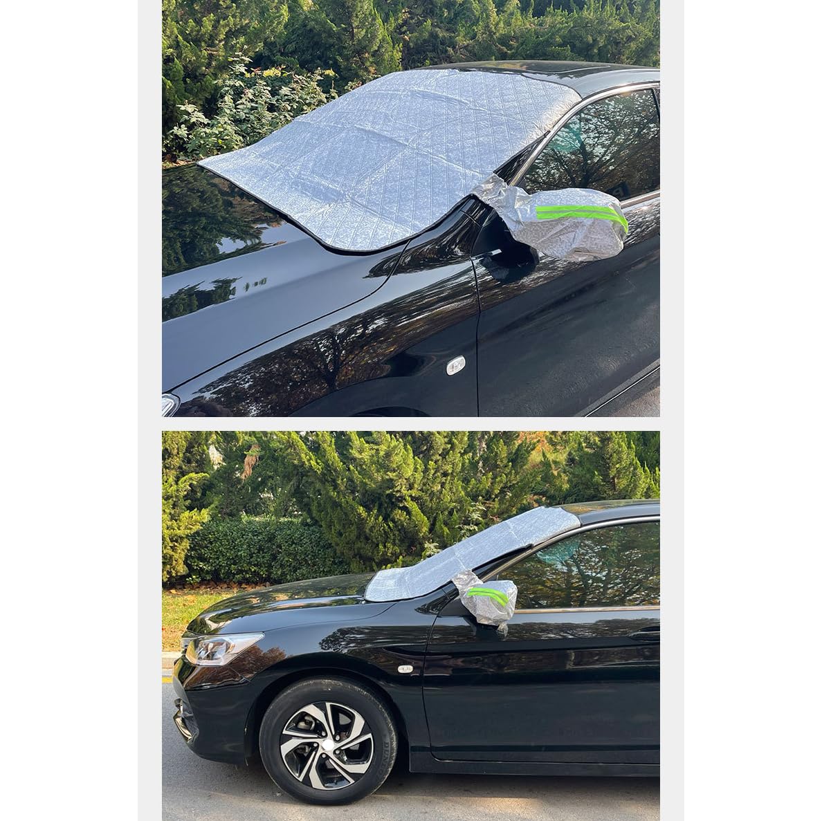 SORAD Ultra-Dick Windschutzscheibenabdeckung für Skoda Rapid, Windschutzscheibe Abdeckung Winterabdeckung für Gegen mit 5 Magnete