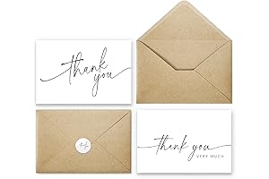 Thank You Cards with Envelopes and Stickers: A Heartfelt Expression of Gratitude