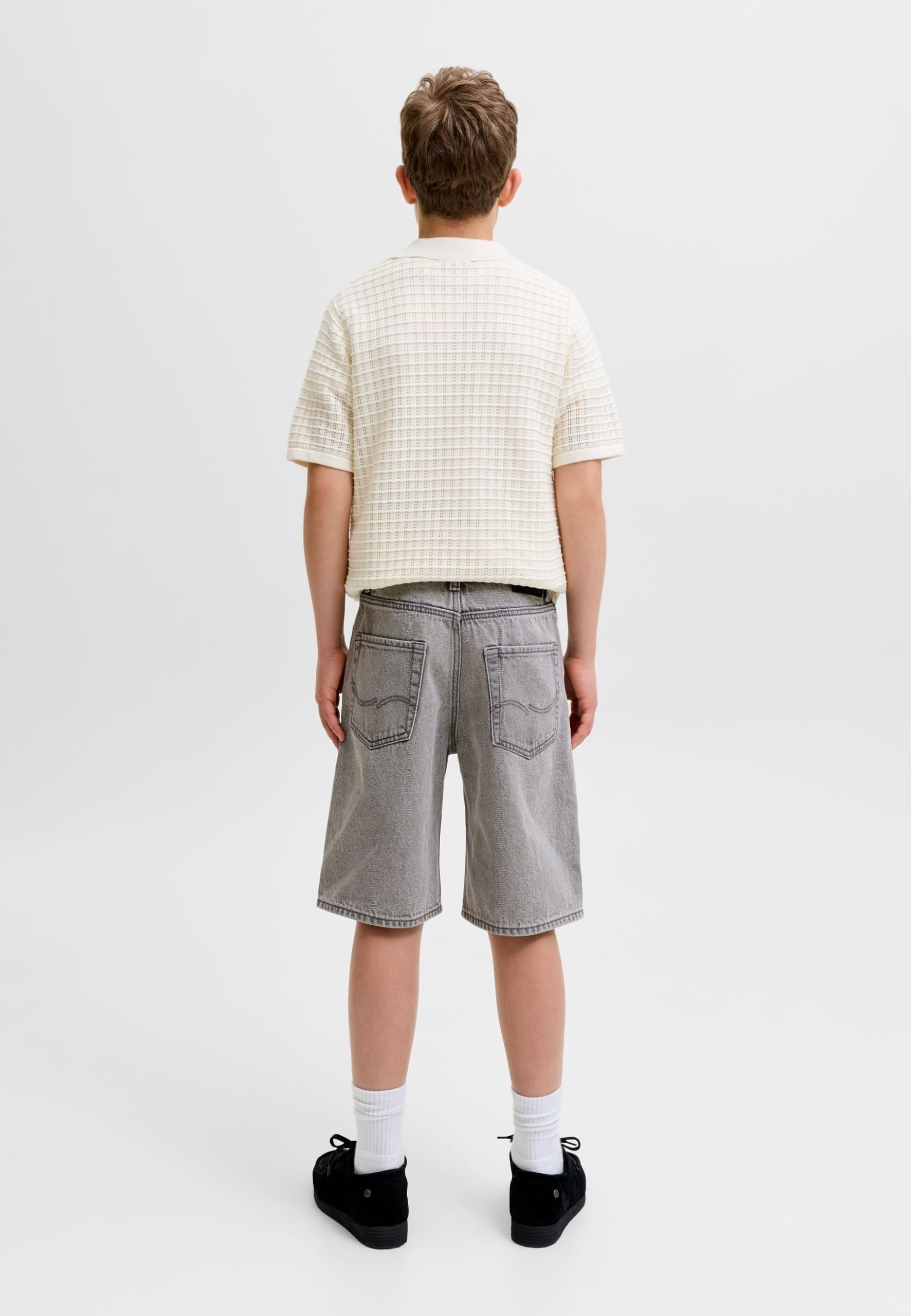 JACK & JONES Short en jean pour garçon, coupe baggy, short en jean junior