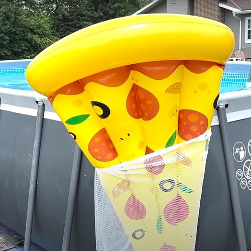 Miniatura 2 de Poolside Perfection! Paquete de 4 bolsas de almacenamiento de malla para juguetes, fideos de piscina, flotadores vibrantes, organiza tu equipo de