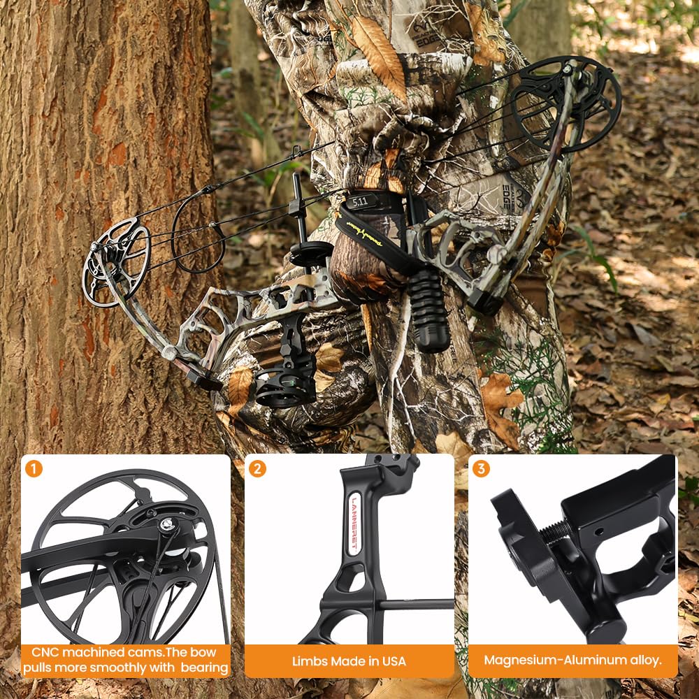 PANDARUS Archery Ready to Hunt Lightweight Compound Bow Package for