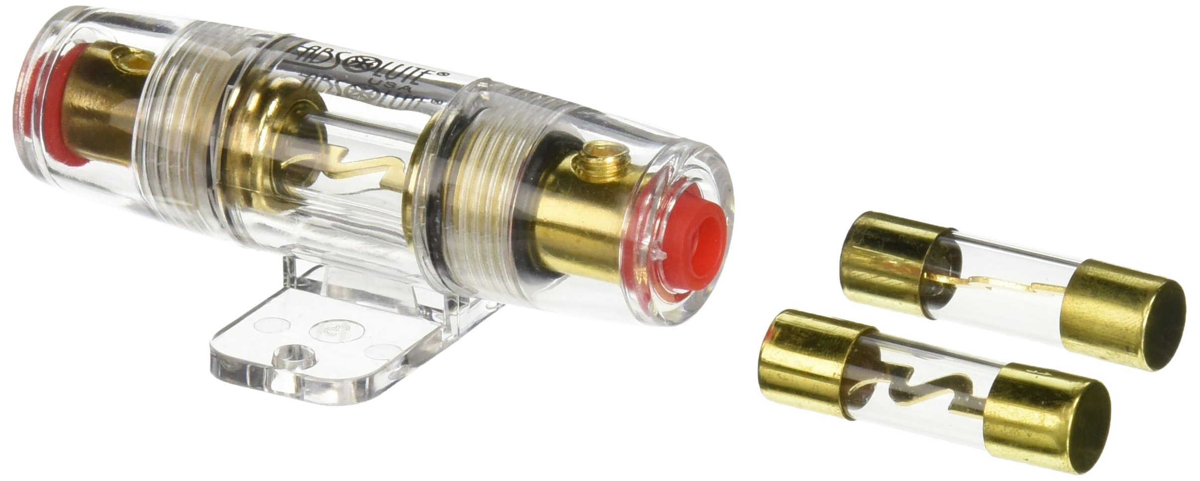 AbsoluteUSA AGHFU100 100 Amp Inline AGU Fuse Holder Fits 4/8/10 Gauge Wire