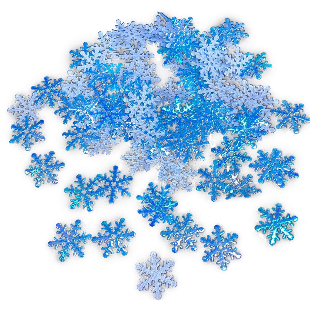 Elnwnnkc 300pcs / bag Christmas Snowflakes Confetti Artificial Snow Tree Ornaments Christmas Snowflakes Confetti