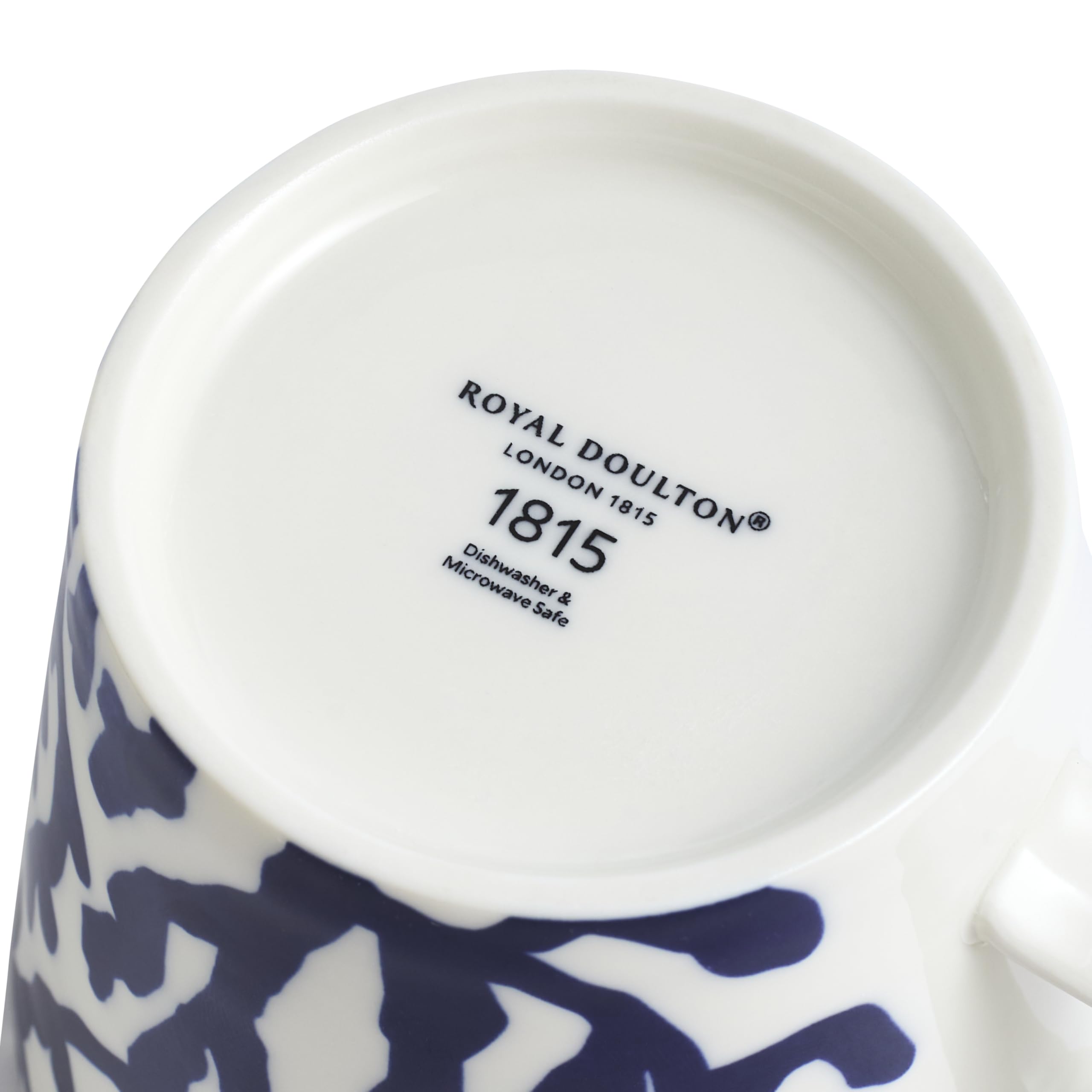 Royal Doluton 1815 Pacific - Juego de 4 tazas de 382.7 g con patrones mixtos, color azul