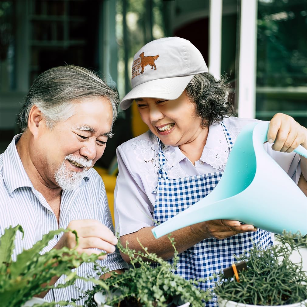 Soft Baseball Hat Embroidered Dad Irish Setter Dog Girl Bird Red Spaniel Men & Ladies Cap - Image 2