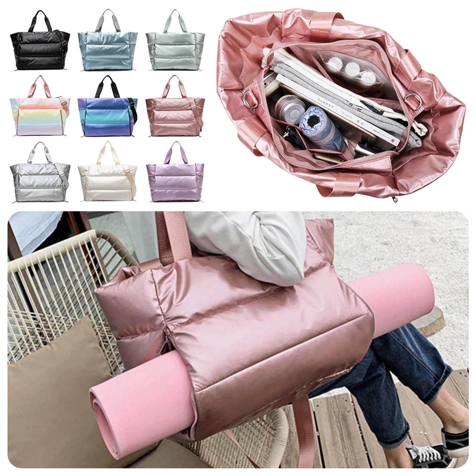 Borsa per Racchetta da Tennis Borsa da palestra da donna in nylon