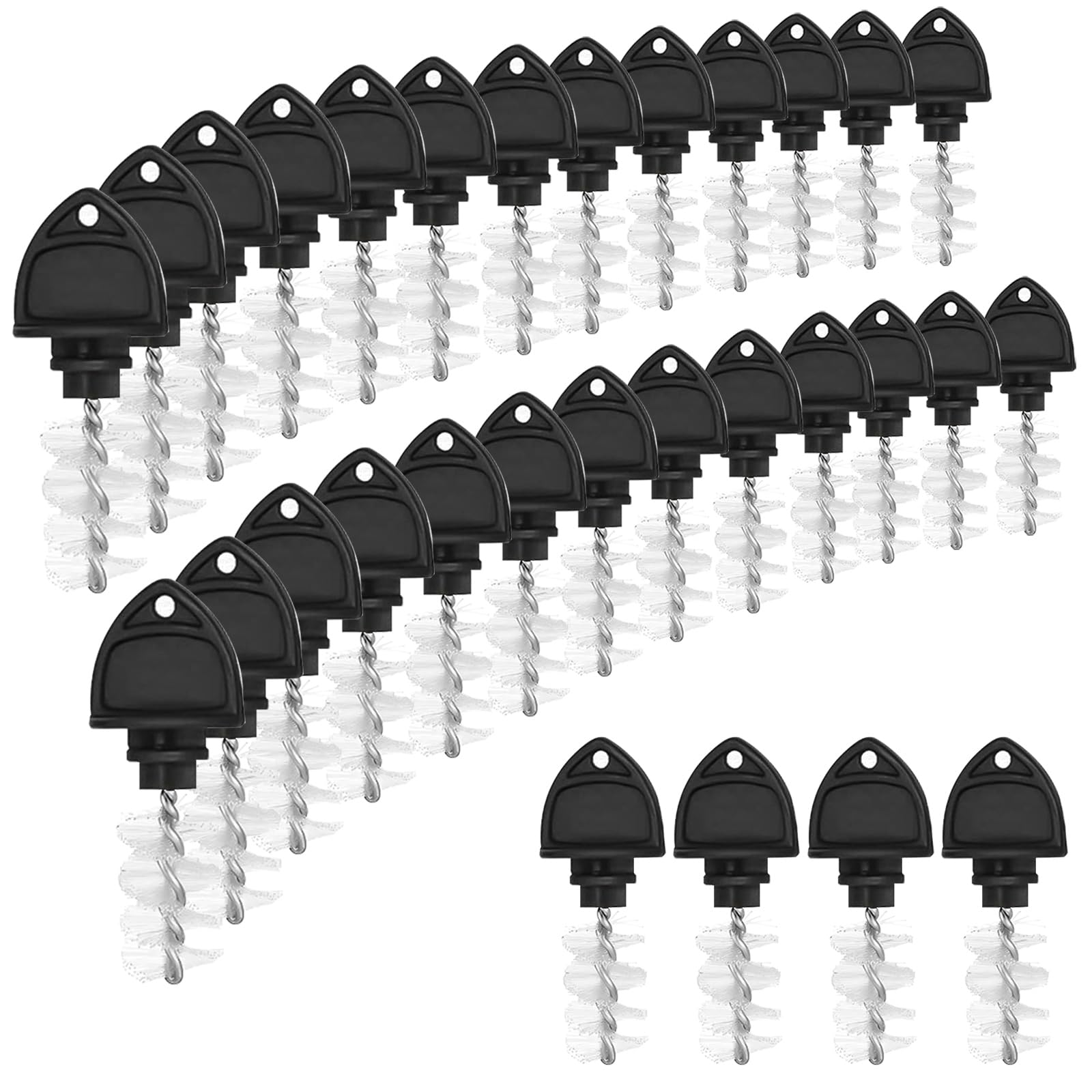 (30Pack) OneBom Beer Faucet Tap Plug Brush, 2 in-1 Beer Tap Cap Plug & Cleaning Brush, Beer Plugs Tap Brush Cleaning Plug Brush Fit Snugly into The