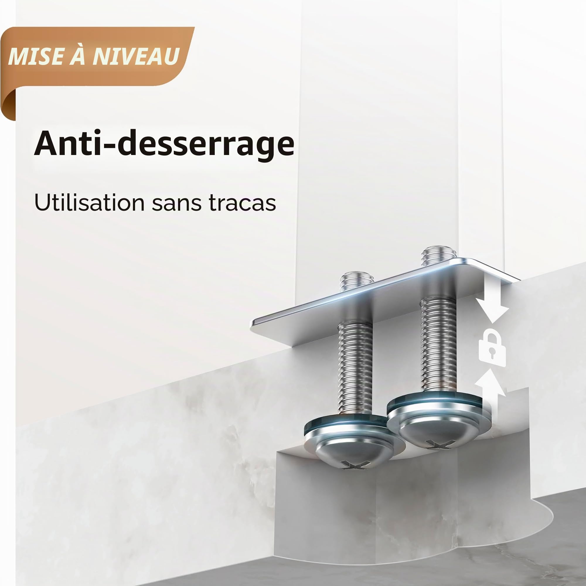 KES Porte-Serviettes sur Pied Porte-Serviettes à 2 Niveaux avec Base en marbre pour Plancher de Salle de Bain Acier Inoxydable SUS304 Poli, BTH217