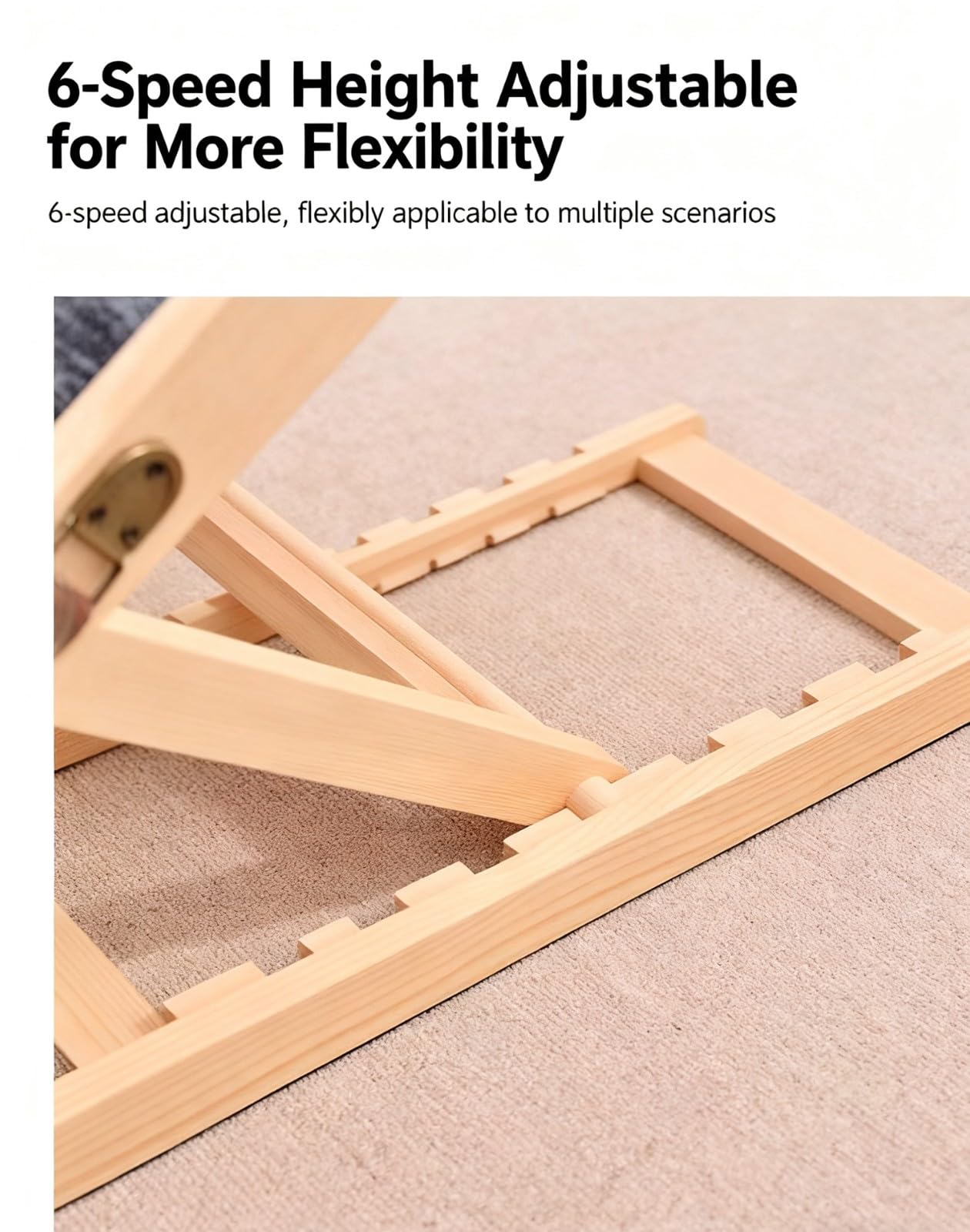 REHOOF Rampa para Perros Grandes De Madera, Plegable Escalera para Perros para Perros Apta, Rampa Perros para Subir Al Sofá, Subir A La Cama, Subir Al Coche,Fácil De Transportar Y Almacenar