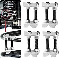 KIFIDAN 4PCS Adjustable Coil Spring Compressor Tool - 2-Way Steel Spacer for Cars, SUVs, Trucks - Aligns Springs & Struts