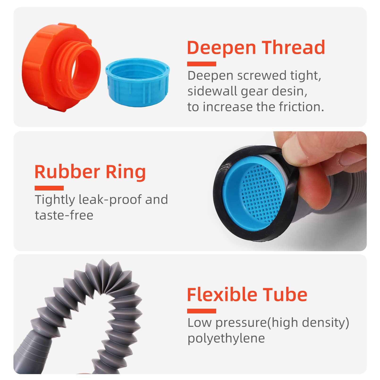 Kit De Buse De Réservoir De Carburant Robuste Avec Caps Et