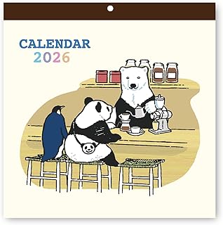 学研ステイフル 2026 カレンダー しろくまカフェ 壁掛け AM14006 2026年 1月始まり