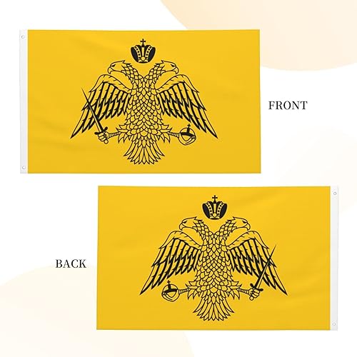 Miniatura 5 de Bandera de doble cara de la iglesia ortodoxa griega de 3 x 5 pies, bandera de decoración al aire libre, bandera ligera para fiestas en el hogar,